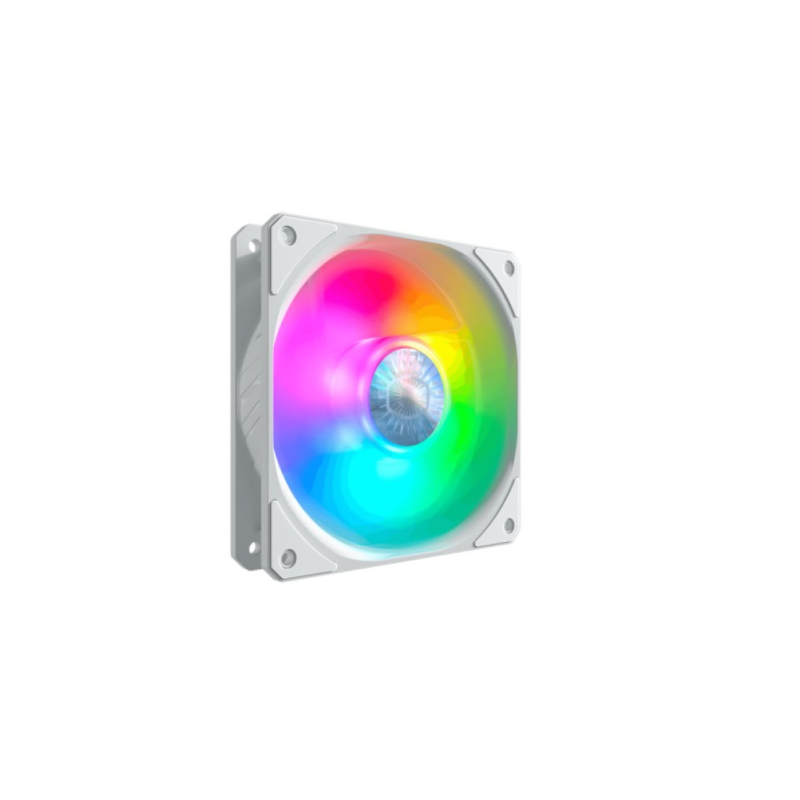 Cooler Master MFX B2DW 183PA R1 SickleFlow 120 ARGB 3-in-1 Fan Kit with Controller - White - High-Performance PC Cooling for Gaming Rigs & Workstations