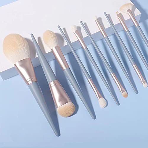 STUNHUB 10-Piece Professional Makeup Brush Set - Premium Synthetic Foundation, Blending, Powder, Blush & Eyeshadow Brushes with Travel Pouch - Perfect for Home Makeup, Travel & Professional Makeup Artists