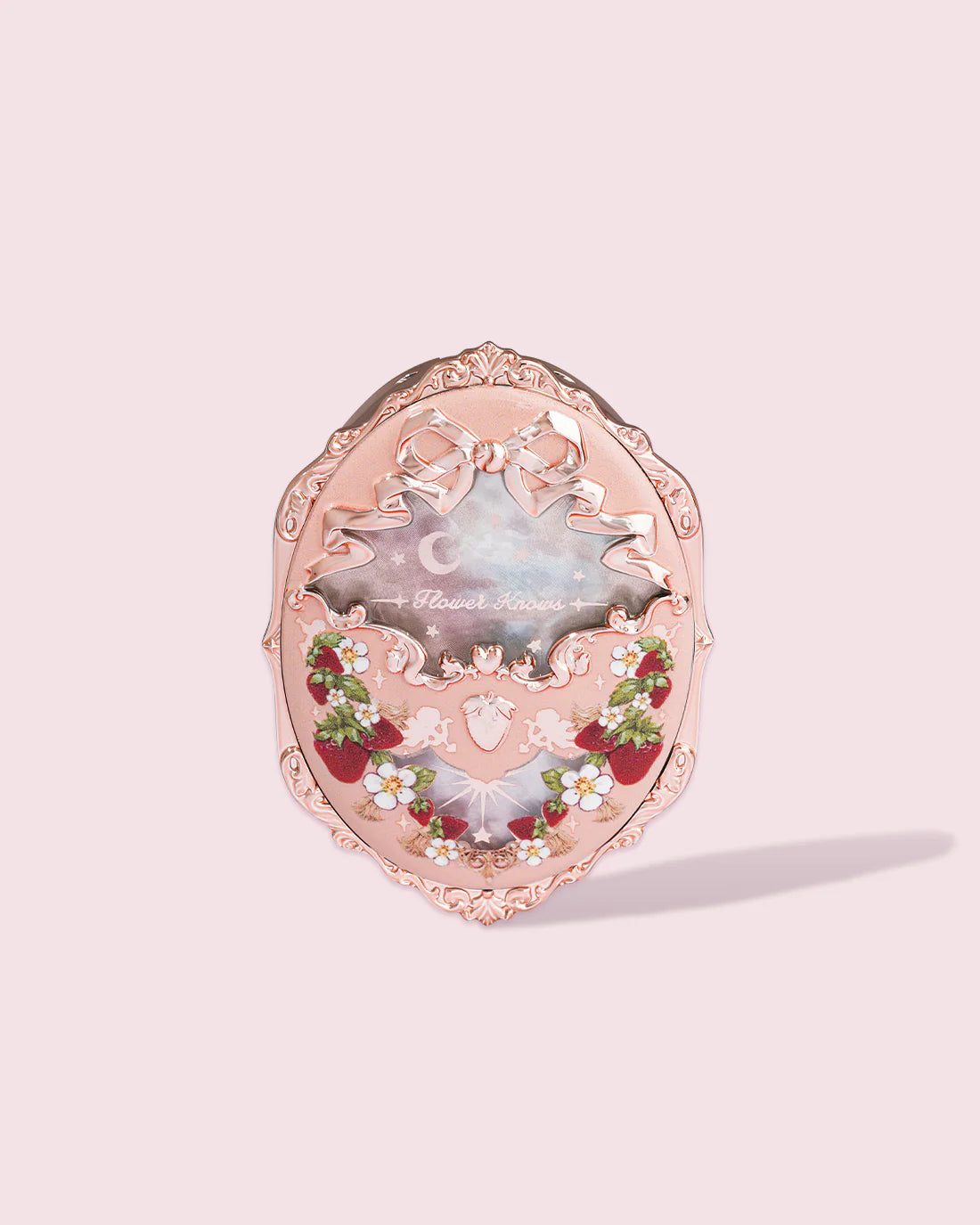 Flower Knows Strawberry Rococo Embossed Blush - Soft Pink Cheek Makeup for Natural Glow | Perfect for Everyday Wear & Special Occasions