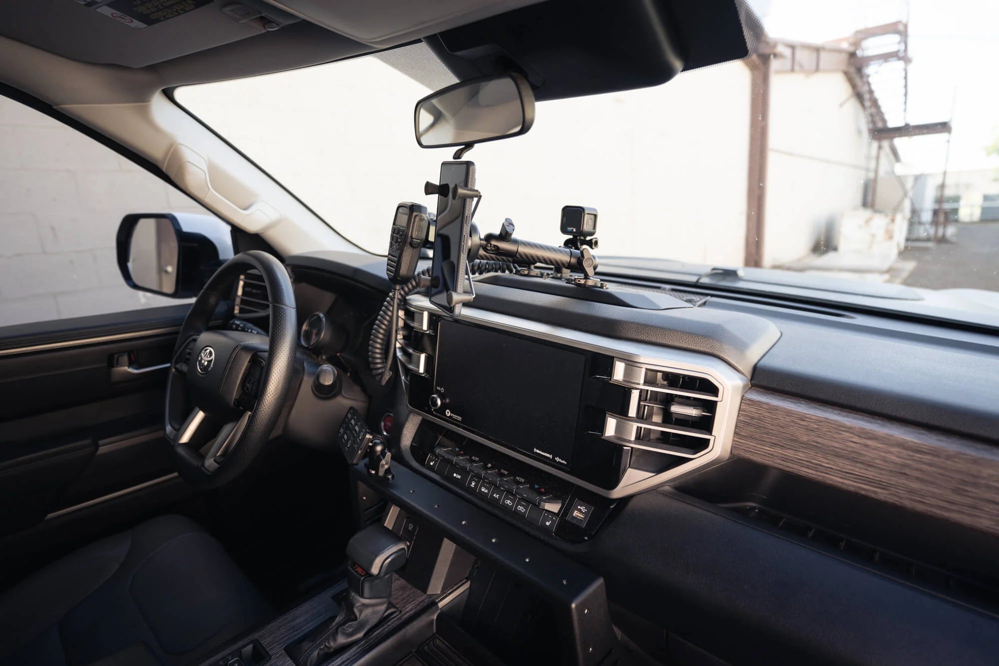 Rago Fabrication Digital Device Mount for 2022+ Toyota Tundra & 2023+ Toyota Sequoia | Secure Phone & Tablet Holder for Off-Roading, Camping & Daily Commuting