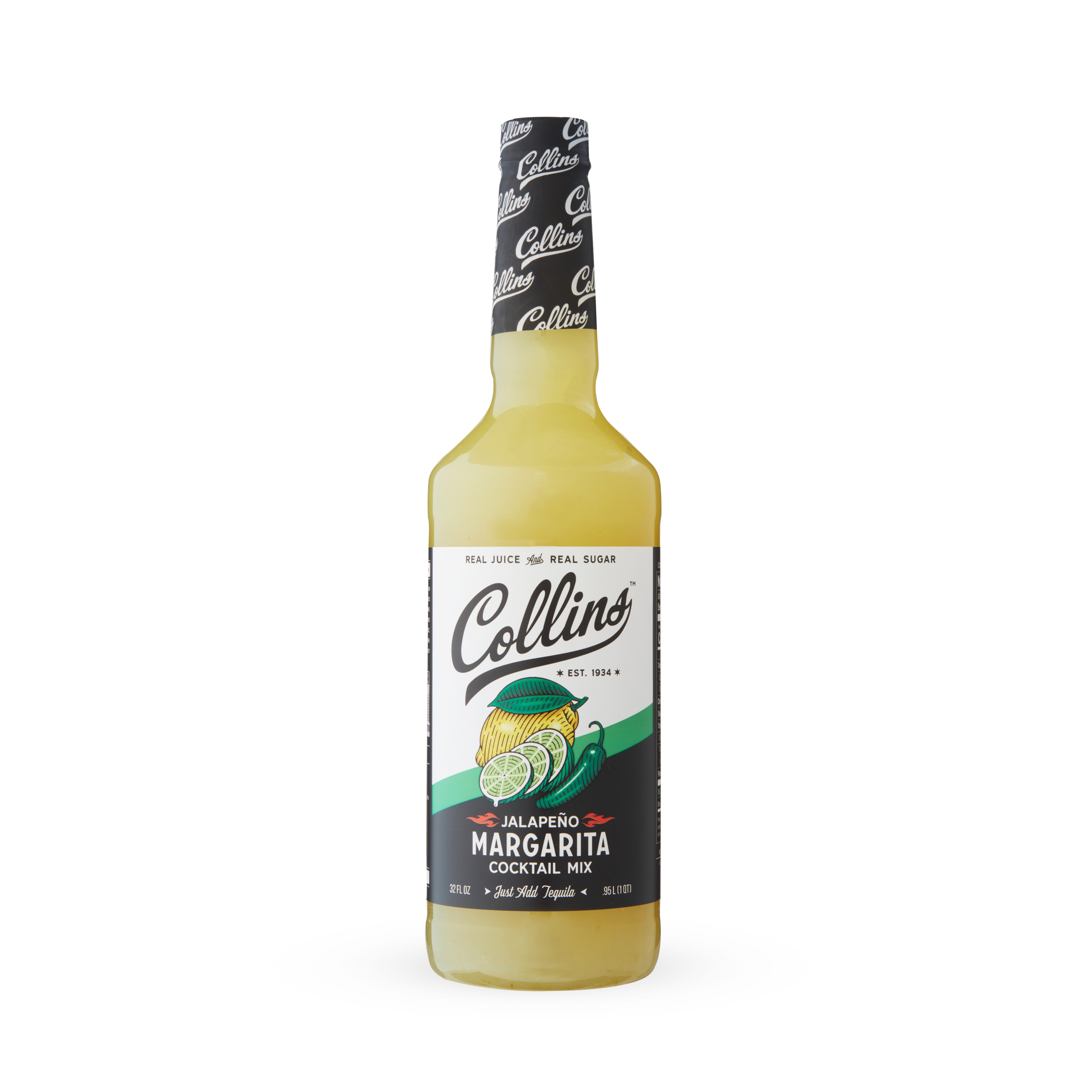 Best Jalapeno Margarita Cocktail Mix - 32 oz Premium Spicy Margarita Drink Mixer for Parties, BBQs & Cinco de Mayo Celebrations