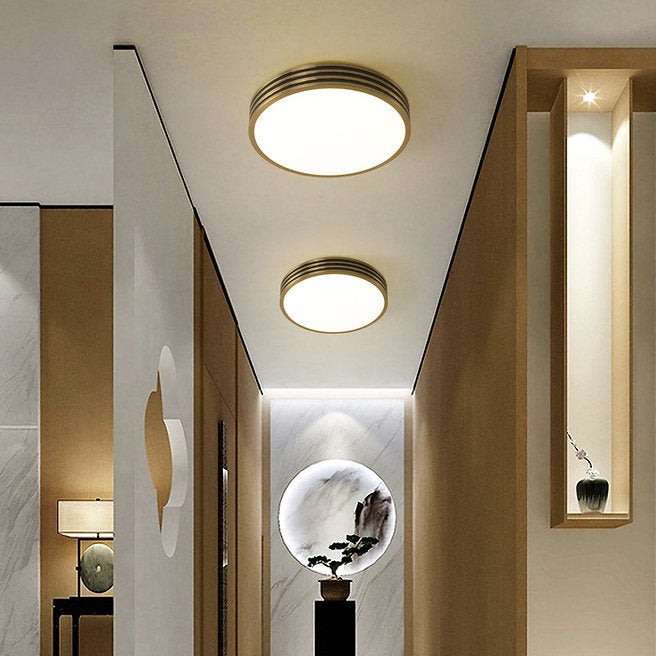 Vintage Style LED Ceiling Light - Full Brass Finish - Perfect for Living Room, Bedroom, and Dining Room Lighting