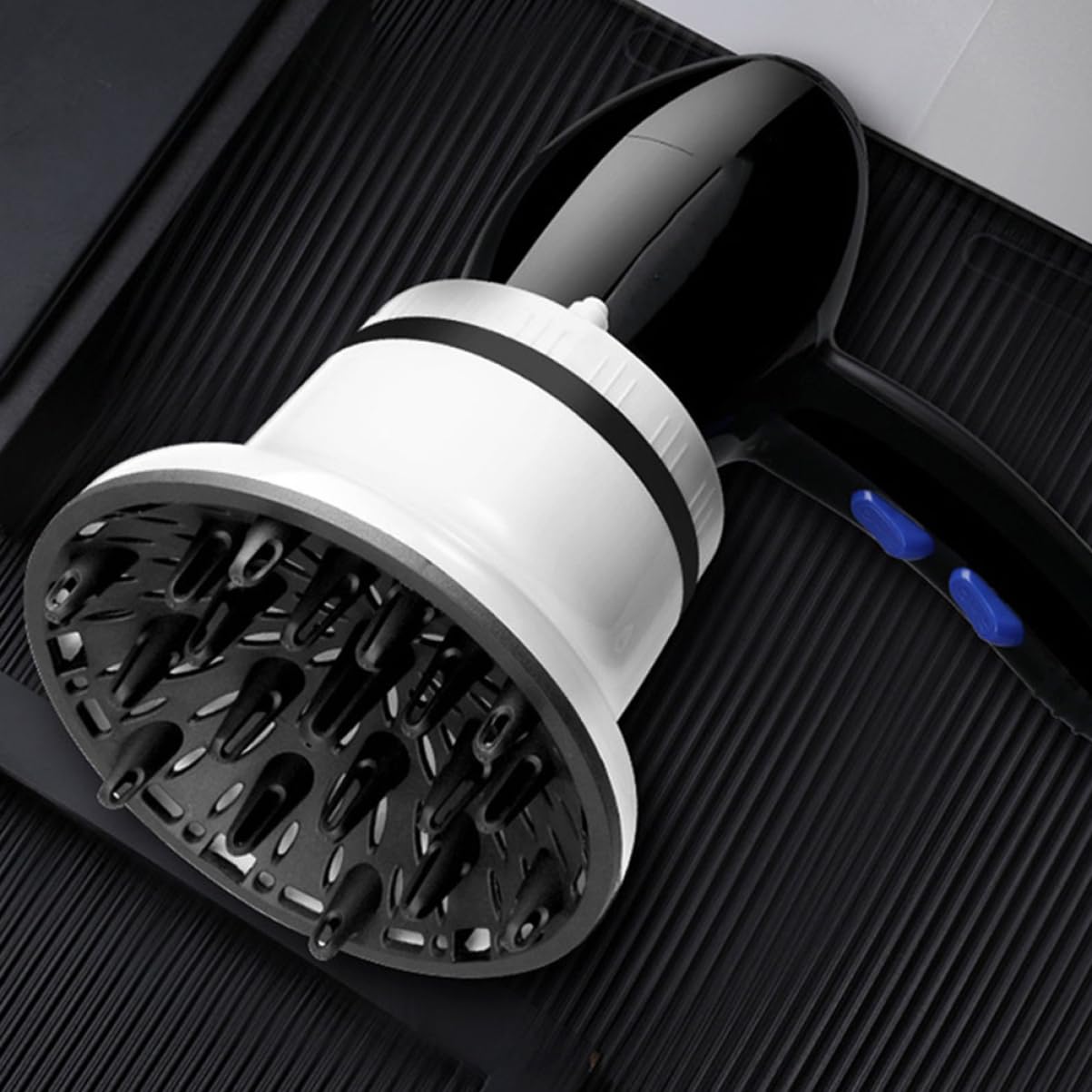 Universal Hair Dryer Diffuser Attachment for Curly Hair - Styling Nozzle & Sock Accessory for All Hair Dryers | Perfect for Salon, Home & Travel Use