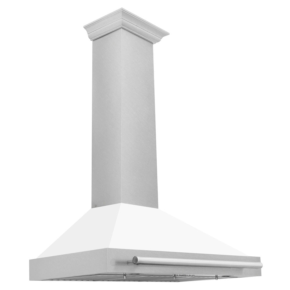 ZLINE 36 Inch Stainless Steel Range Hood - Fingerprint Resistant, Satin Finish, Convertible Design with Colored Shell Options & Stainless Steel Handle (KB4SNX 36) - Perfect for Modern Kitchens, Restaurants & Open-Concept Homes