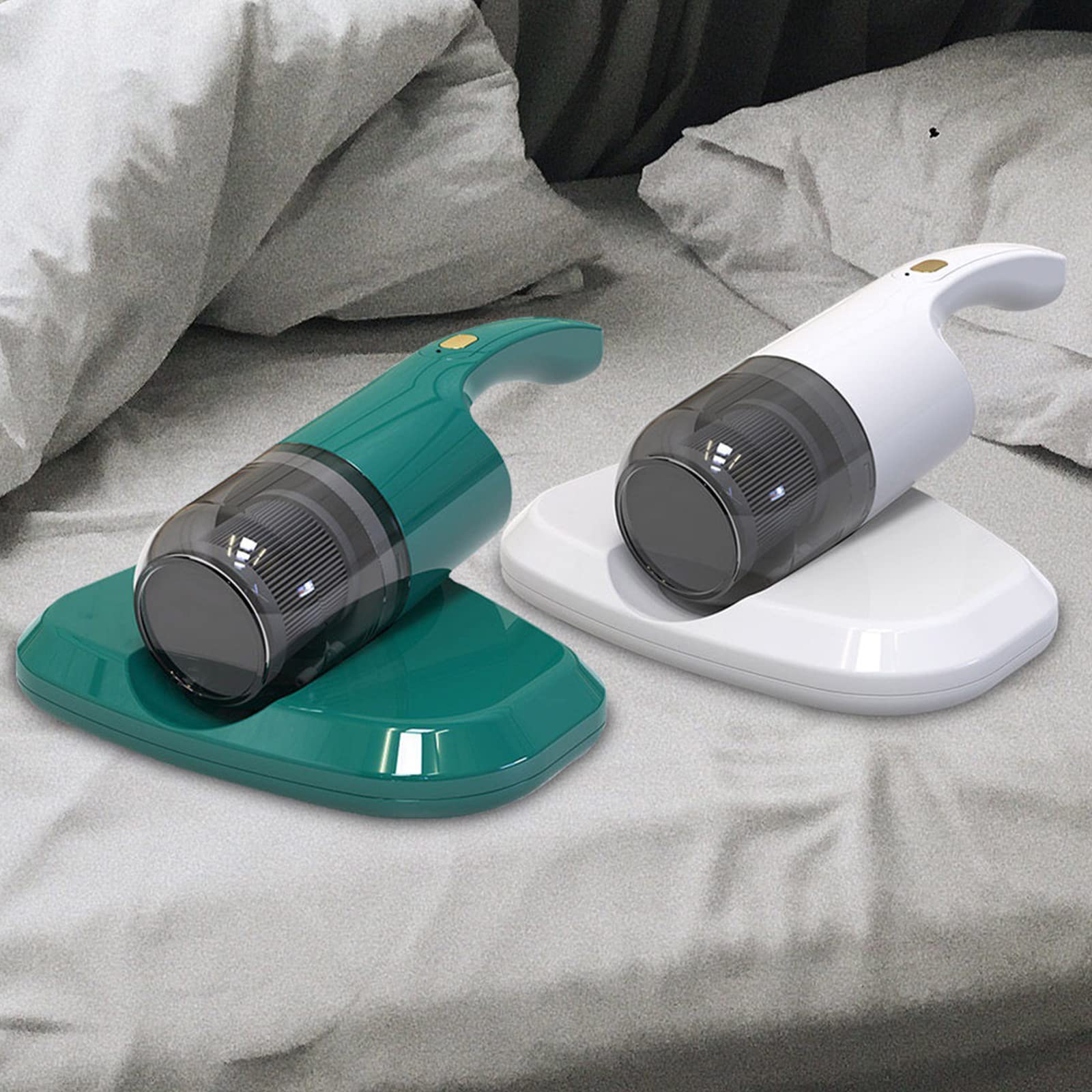 NSXCDH Handheld Bed Vacuum Cleaner - 2 Modes & 6,000 RPM Deep Cleaning for Mattresses, Sofas, Carpets | Washable Filter | Perfect for Allergy Relief & Home Cleaning (Bedding, Furniture, Pet Hair Removal)