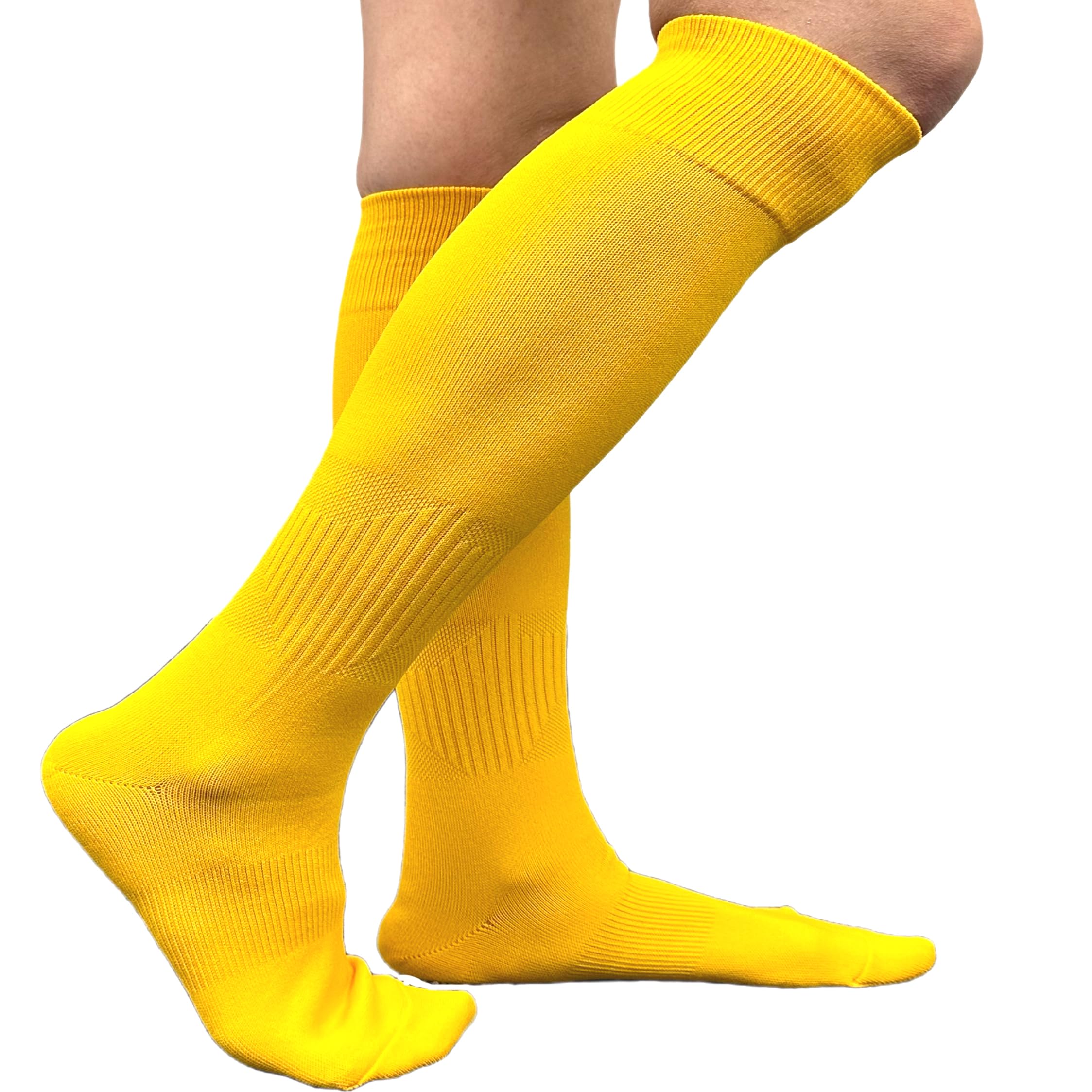 COUVER Affordable Polyester Soccer Knee High Socks - Breathable Sports Team Socks for Men & Women - Perfect for Soccer, Running, and Team Sports