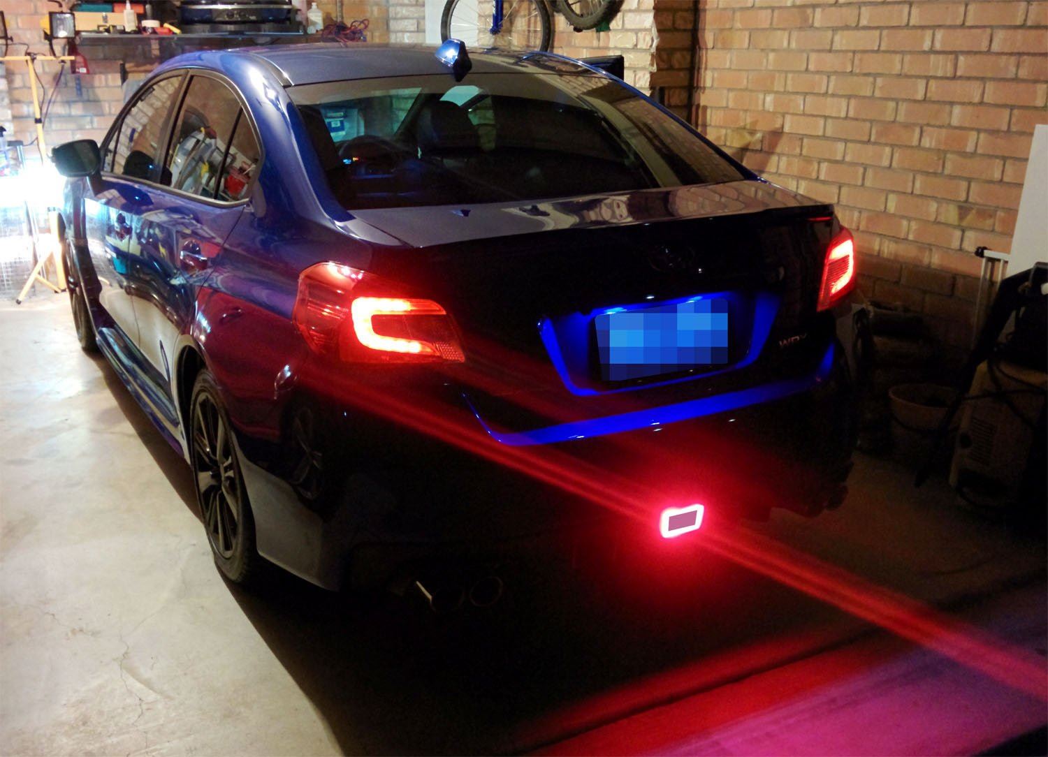 3-in-1 LED Rear Fog Light with Clear Lens & Red Reflector for Subaru Impreza WRX Crosstrek - Enhanced Visibility & Safety for Night Driving & Bad Weather Conditions