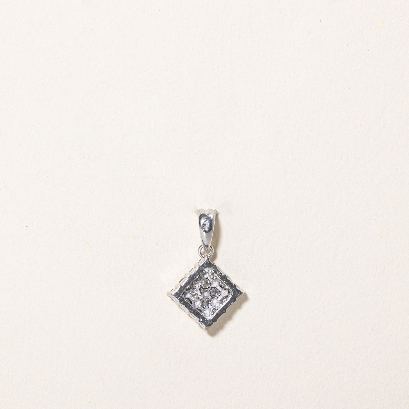 0.40ctw Pavé Set Diamond Pendant Necklace - Elegant White Gold Jewelry for Women - Perfect for Weddings, Anniversaries & Special Occasions