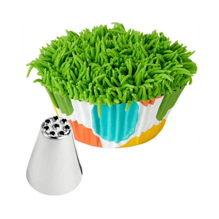 Small Round Icing Tip for Grass Decorations - Professional Cake Decorating Nozzle for Buttercream Flowers, Cupcakes & Cookies | Perfect for Birthday Cakes, Wedding Desserts & Baking Parties