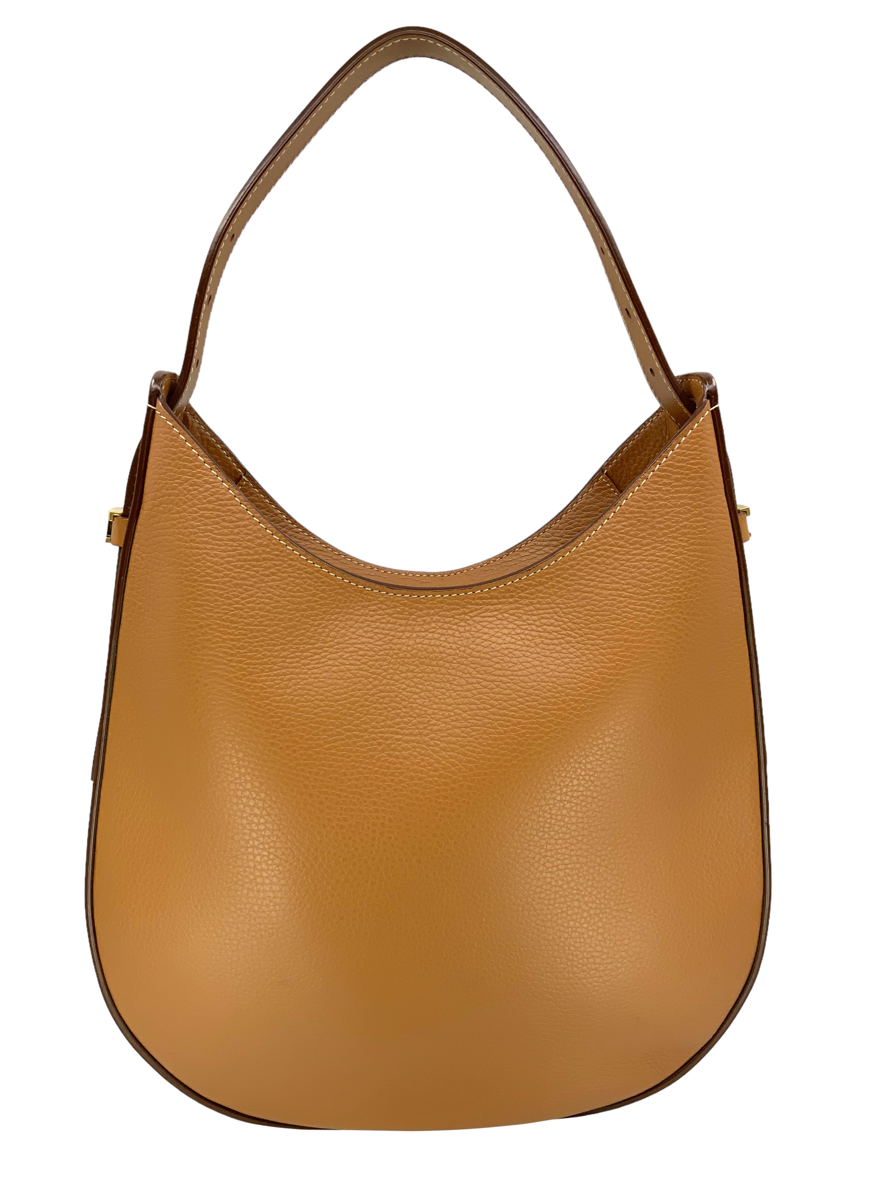 TOD'S Logo Plaque Leather Shoulder Bag for Women - Genuine Leather Designer Handbag - Perfect for Work, Travel & Everyday Use