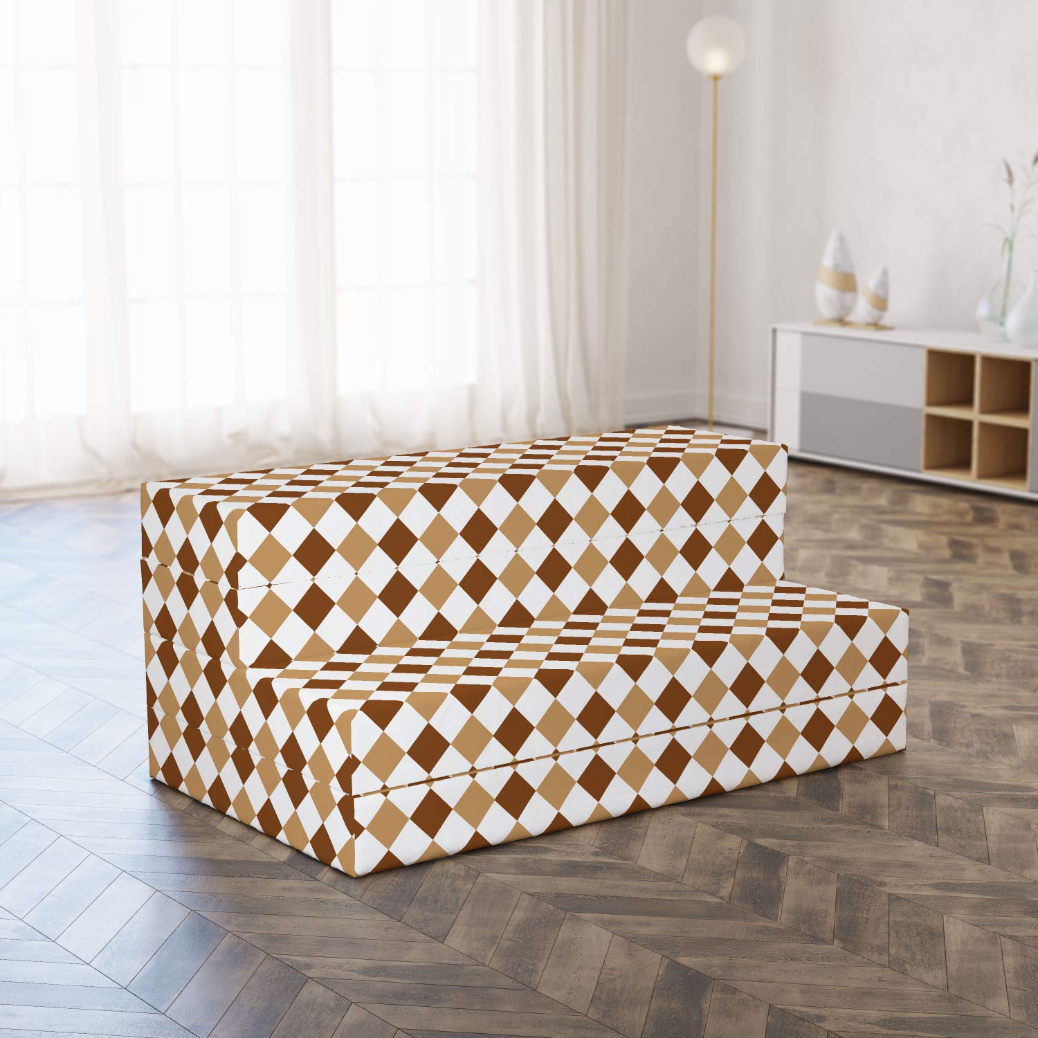 Ambesonne Checkered Foldable Mattress - 78.7