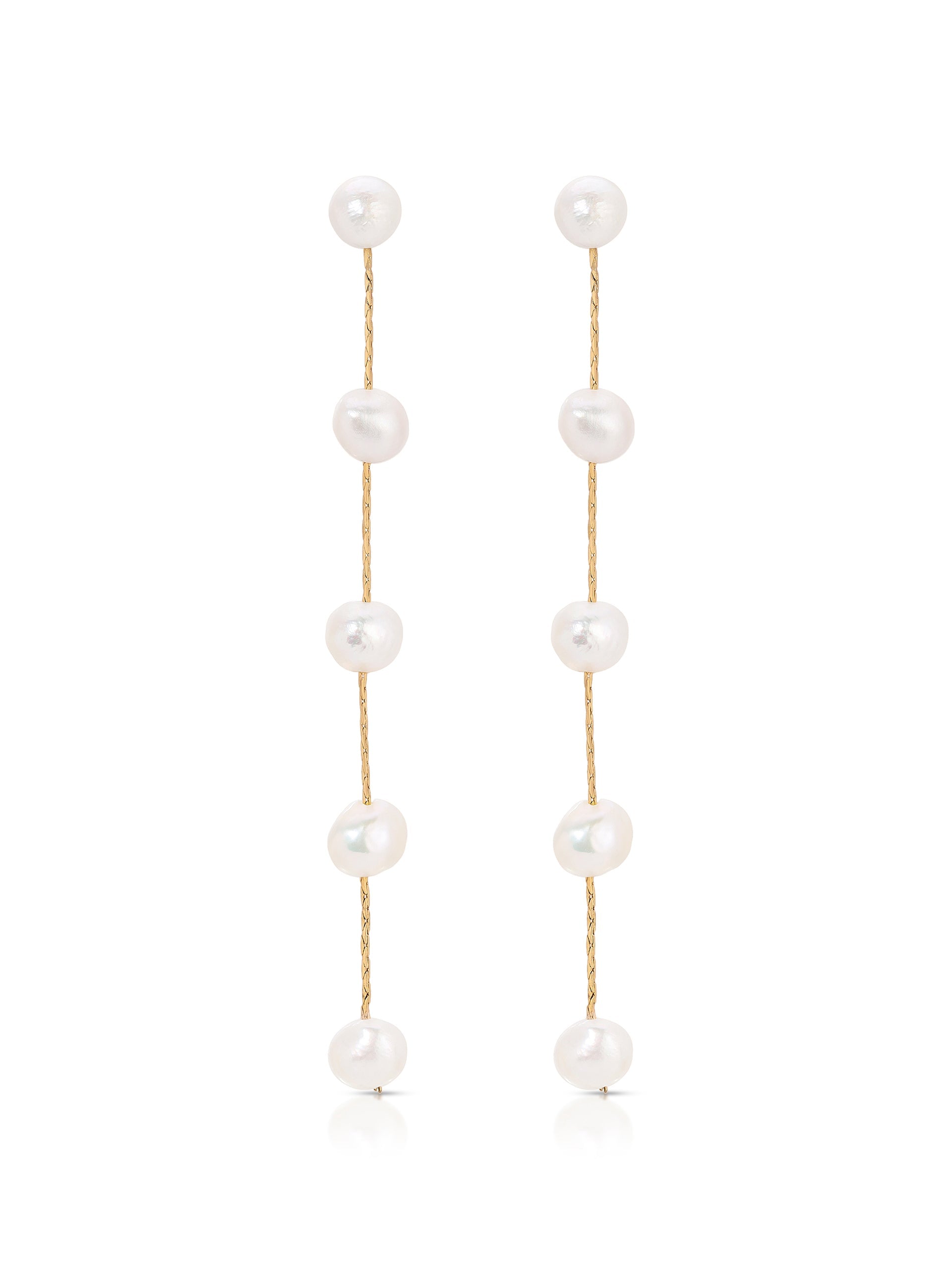 Exquisite Pearl Drop Earrings for Women - Elegant Dangling Jewelry for Parties, Weddings & Special Occasions