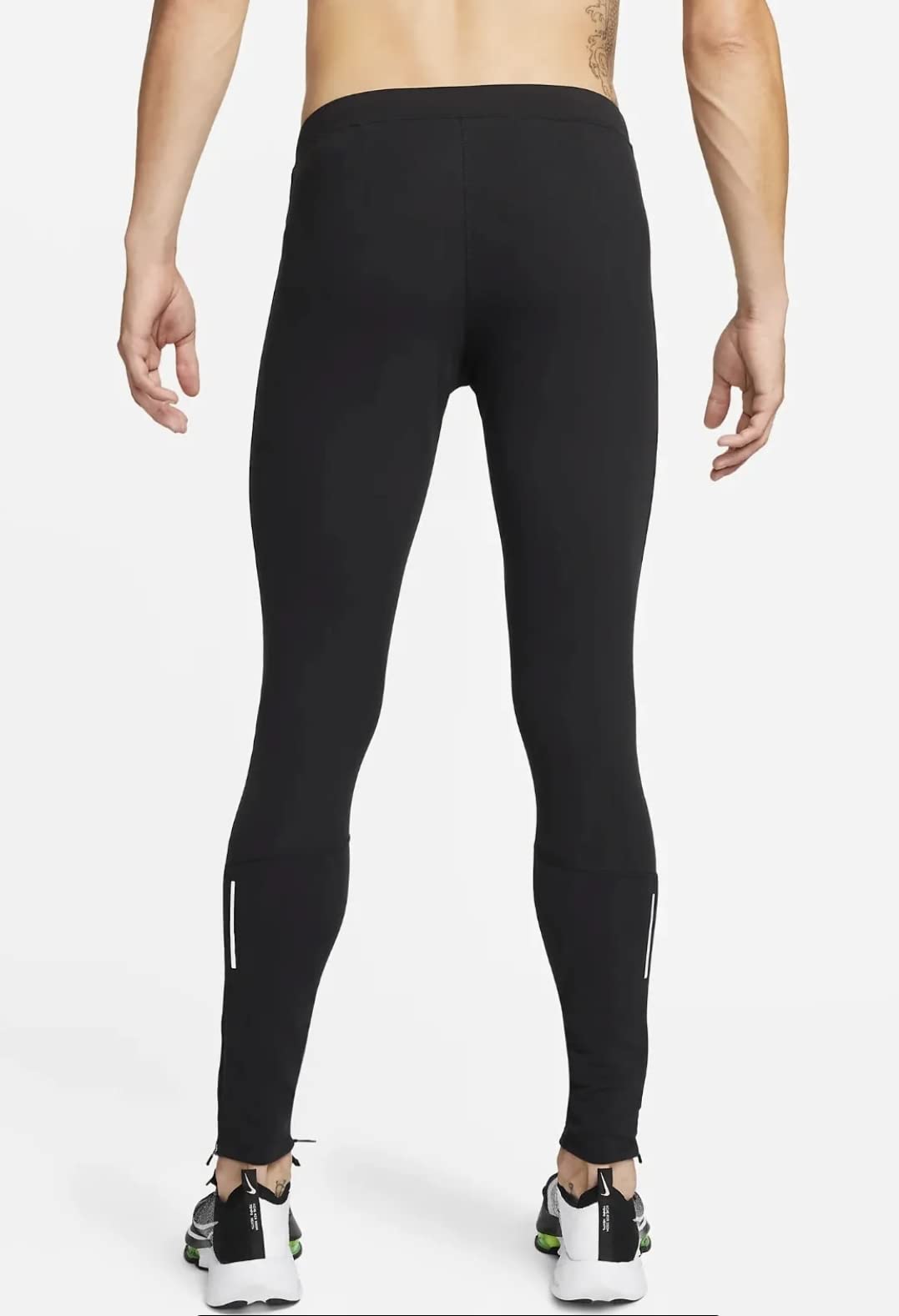 Nike Men's Repel Challenger Running Tights - Black X-Large | Water-Resistant Workout Leggings for Jogging, Gym & Outdoor Training