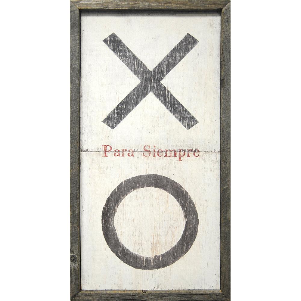 XO Para Siempre Art Print - Romantic Spanish Love Quote Wall Decor for Bedroom, Living Room & Wedding Gifts