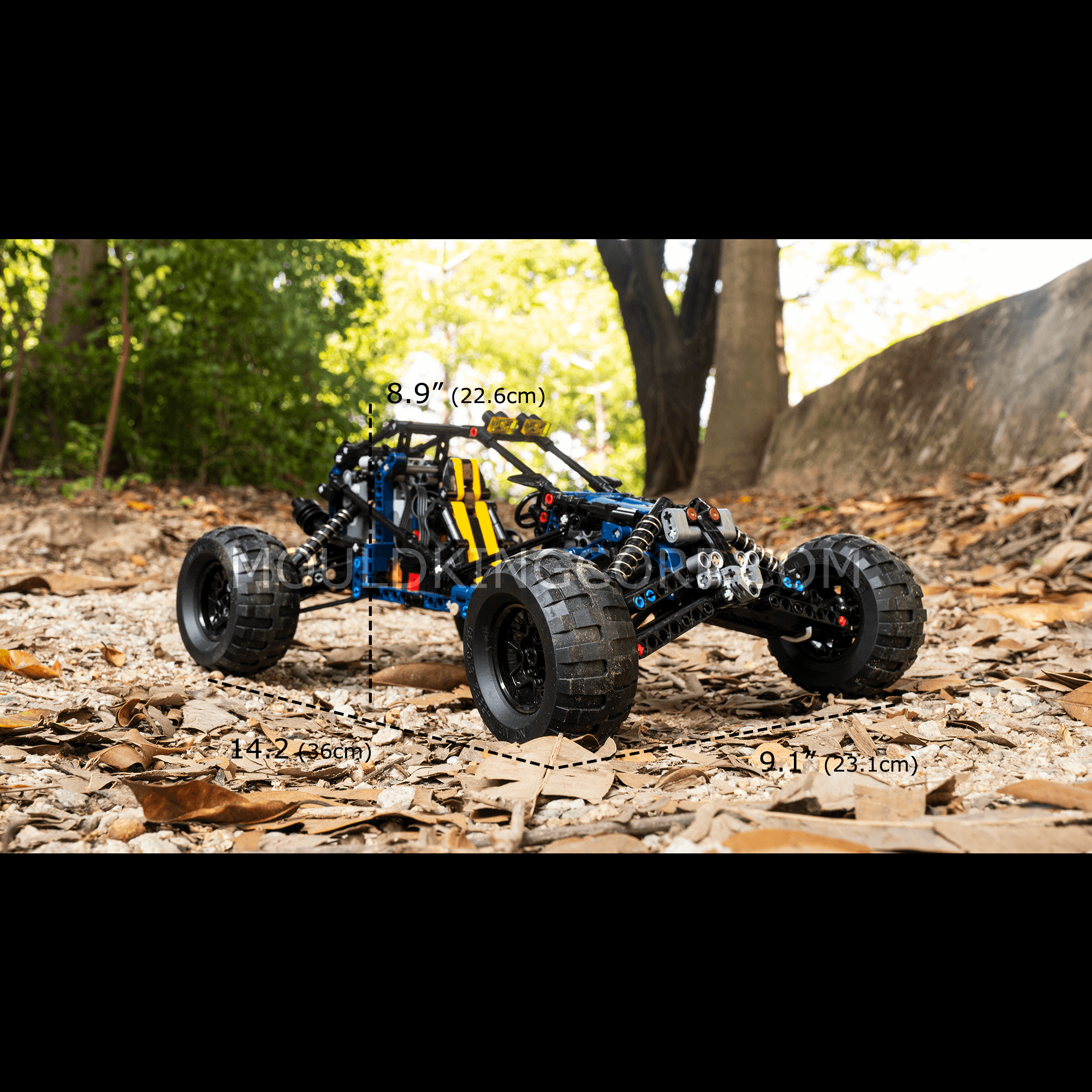 MOULD KING 18018 Lightning Buggy Remote Control Car Building Kit - 532 PCS STEM Toy for Kids & Adults, Perfect for Indoor & Outdoor Play, Racing & Collecting