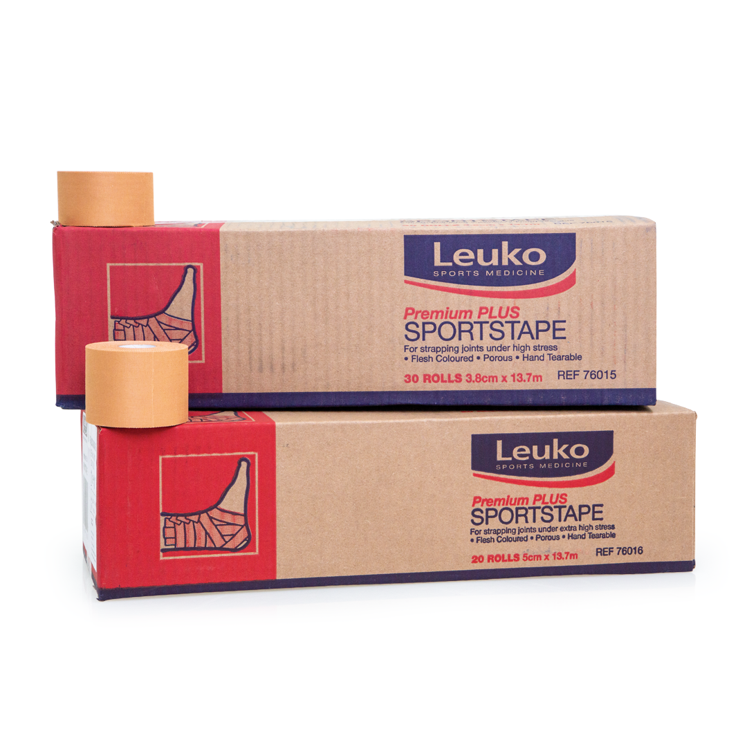 Leuko Sports Tape Premium Plus - Breathable & Waterproof Athletic Tape for Injury Support & Recovery - Ideal for Running, Basketball, Gym & Sports Activities