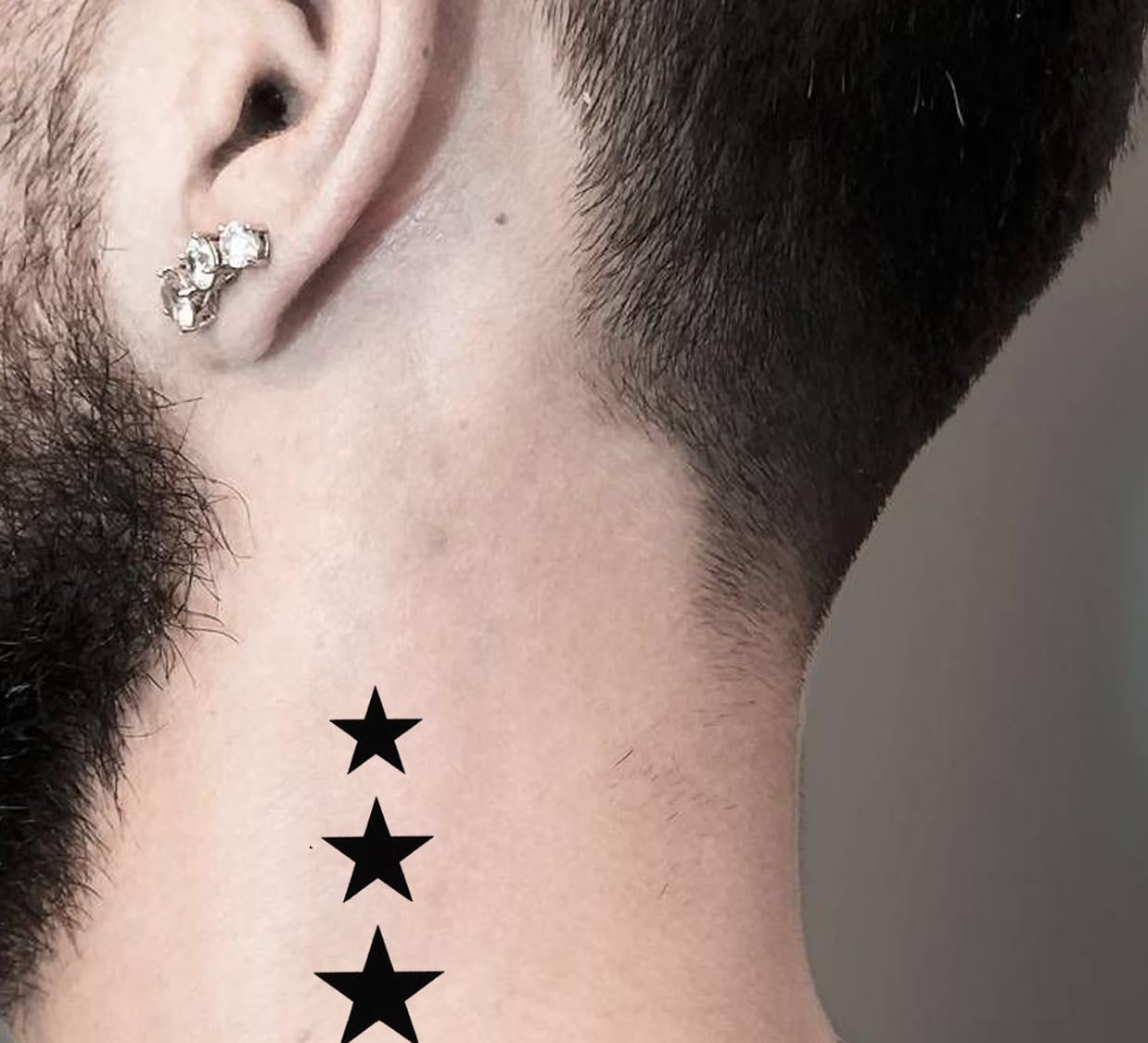Waterproof Temporary Tattoo Stickers for Men & Women - 3D Realistic Flowers, Butterflies, Stars, Angels, Wolves & Words (60mm x 105mm) | Perfect for Parties, Halloween Costumes & Body Art Decoration