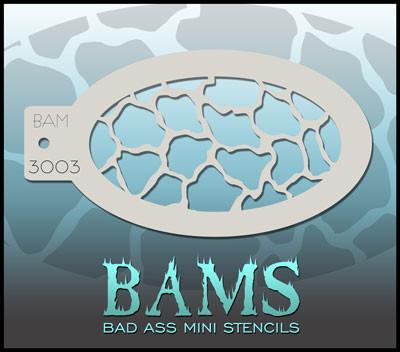 BAM3003 Bad Ass Mini Stencil - Premium Reusable DIY Craft Stencils for Painting, Woodworking & Home Decor | Perfect for Art Projects, Scrapbooking & Wall Designs