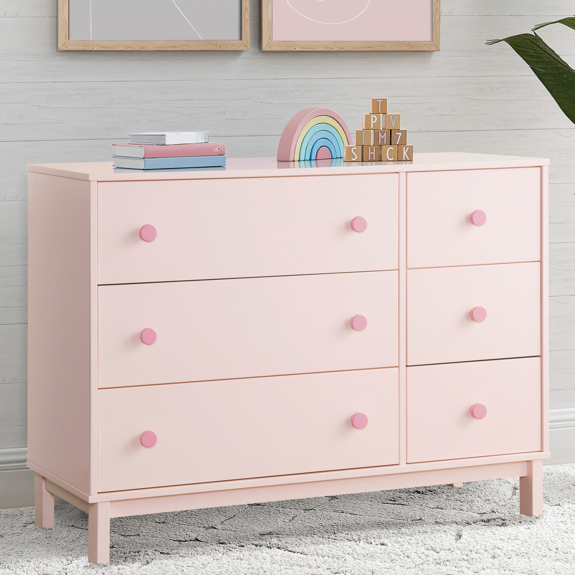 BabyGap Legacy 6-Drawer Dresser with Interlocking Drawers - Nursery Storage Solution for Baby Clothes, Blankets & Toys