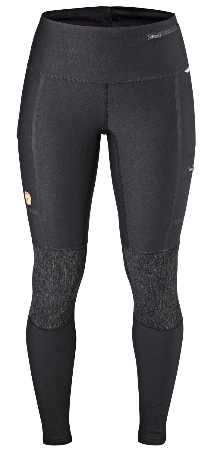 Fjällräven Abisko Trek Tights for Women - Black XXS - Hiking & Outdoor Adventure Leggings
