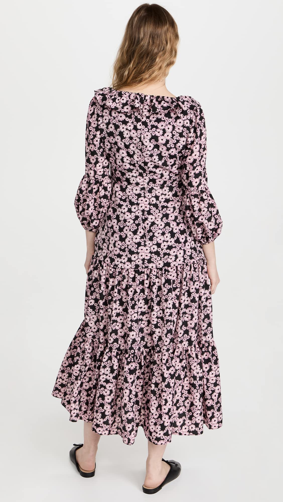 LIKELY Women's Bella Dress - Flowy Summer Midi Dress with Short Sleeves, Casual & Party Wear for Beach, Wedding, Date Night
