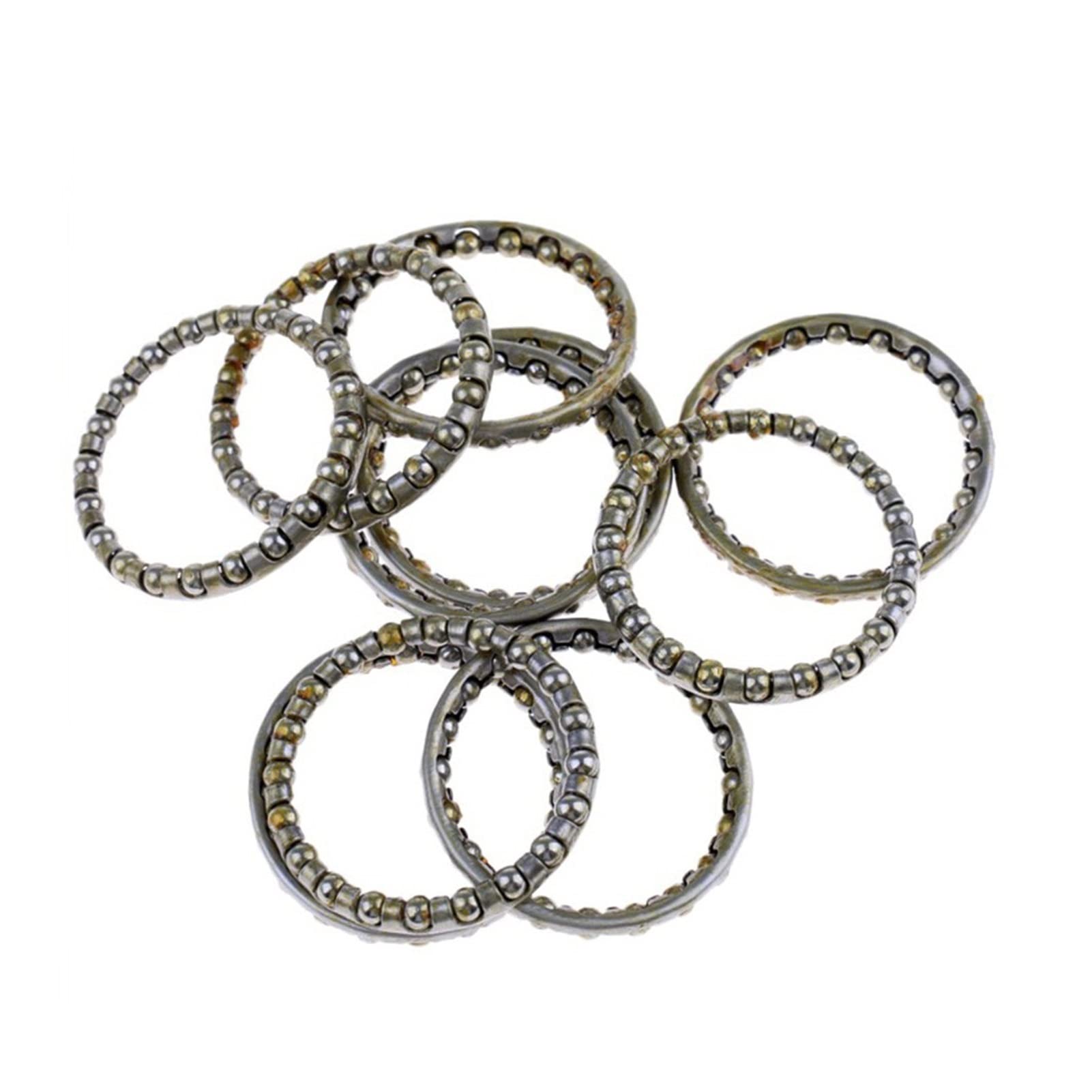 10Pcs 44mm Bicycle Headset Caged Ball Bearings - Compatible with Road Bikes, 20 Balls Frame Front Fork Bead - Durable Bike Parts & Accessories for Smooth Cycling Performance (Ideal for Road Racing, Commuting & Mountain Biking)