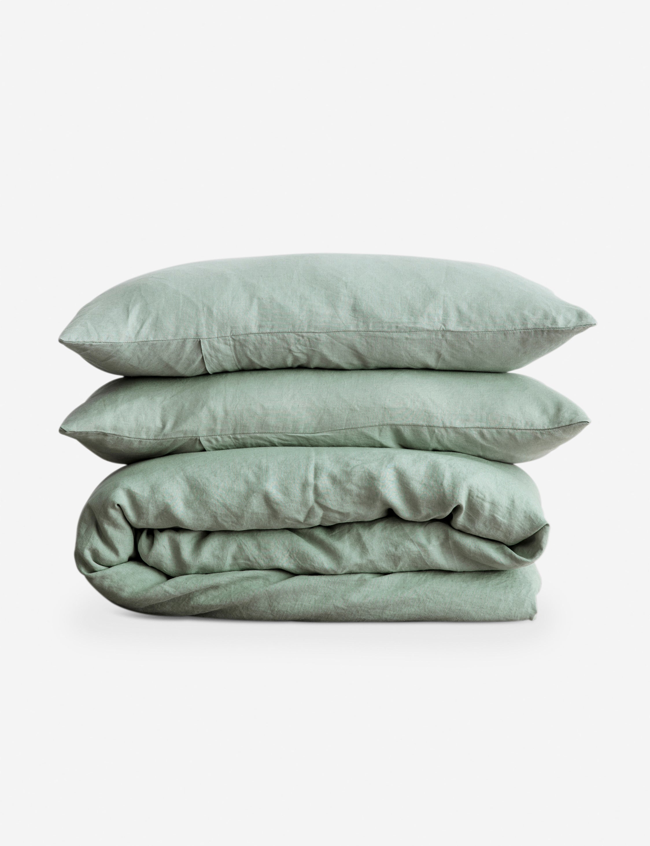 Premium European Flax Linen Duvet Cover Set by Cultiver - 100% Natural Breathable Bedding for All Seasons - Perfect for Master Bedrooms, Guest Rooms & Coastal Home Decor