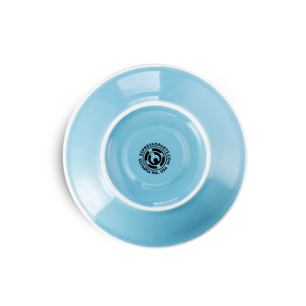 Premium Porcelain Espresso Cup & Saucer Set - 2oz/70ml, Elegant Blue - Perfect for Home Coffee Bars, Cafés & Italian-Style Espresso Serving
