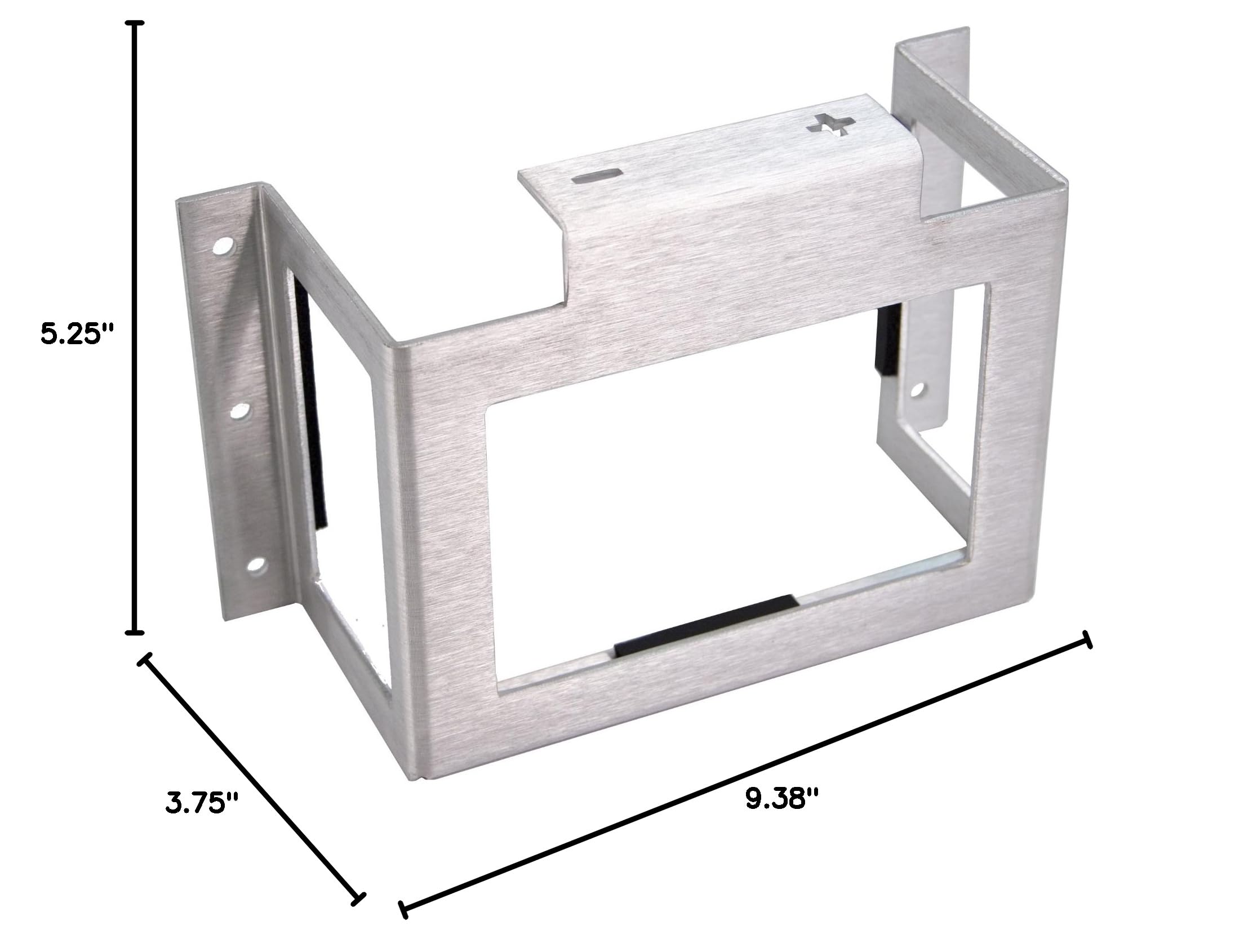 2018 Aluminum Horizontal Mount Kit for B2015C & ML20C Batteries - Compact & Durable Battery Holder for Outdoor Equipment, Power Tools & DIY Projects