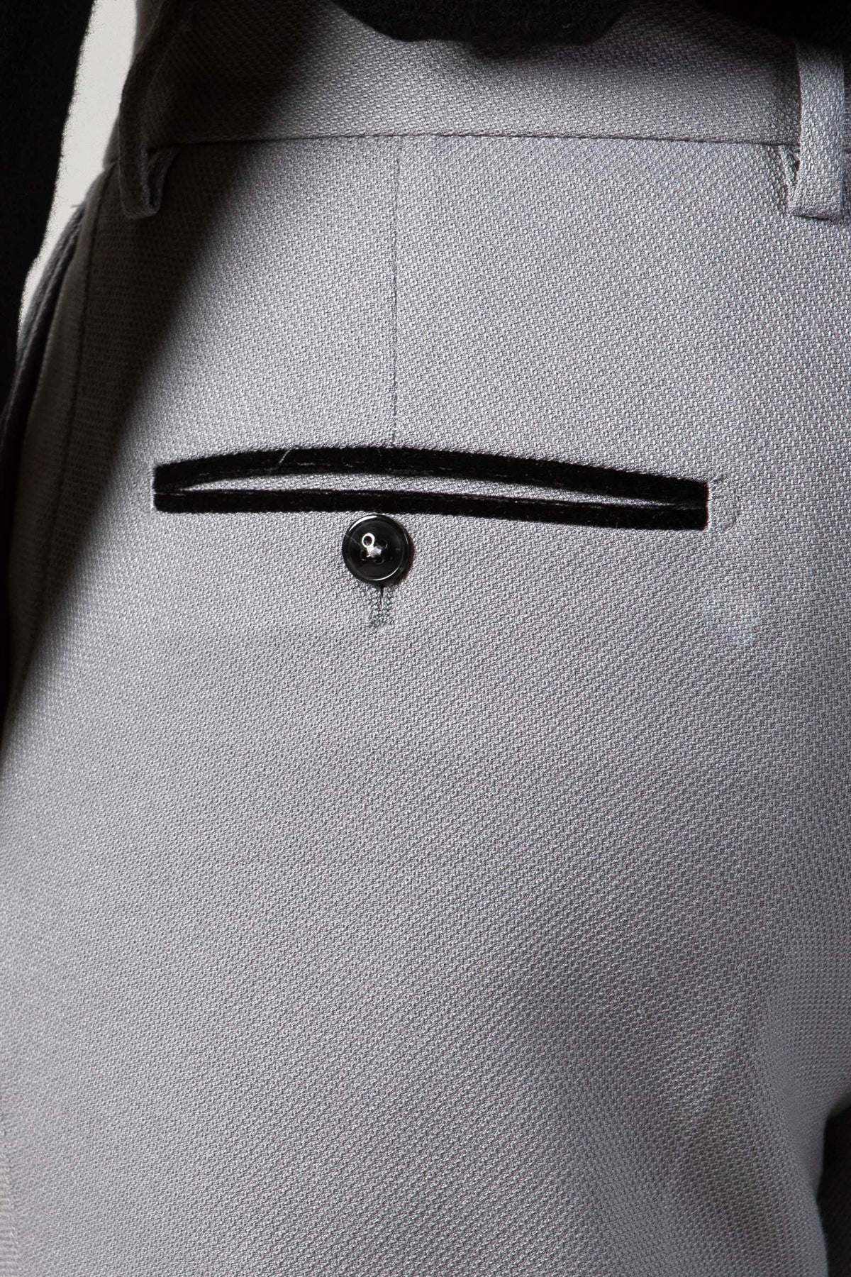 EDWIN Silver Grey Men's Dress Pants - Slim Fit Formal Trousers for Office, Business & Wedding Occasions