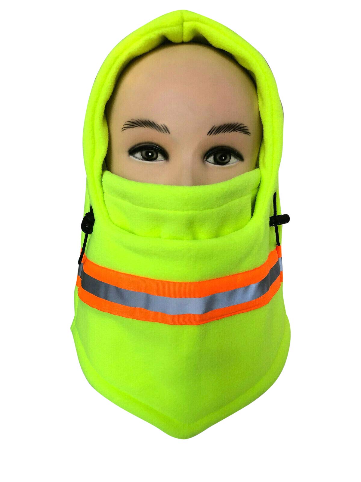 Men's High Visibility Reflective Balaclava - Winter Thermal Fleece Face Mask for Skiing & Motorcycling - Windproof Full Face Cover & Neck Warmer - Perfect for Cold Weather Sports & Outdoor Activities