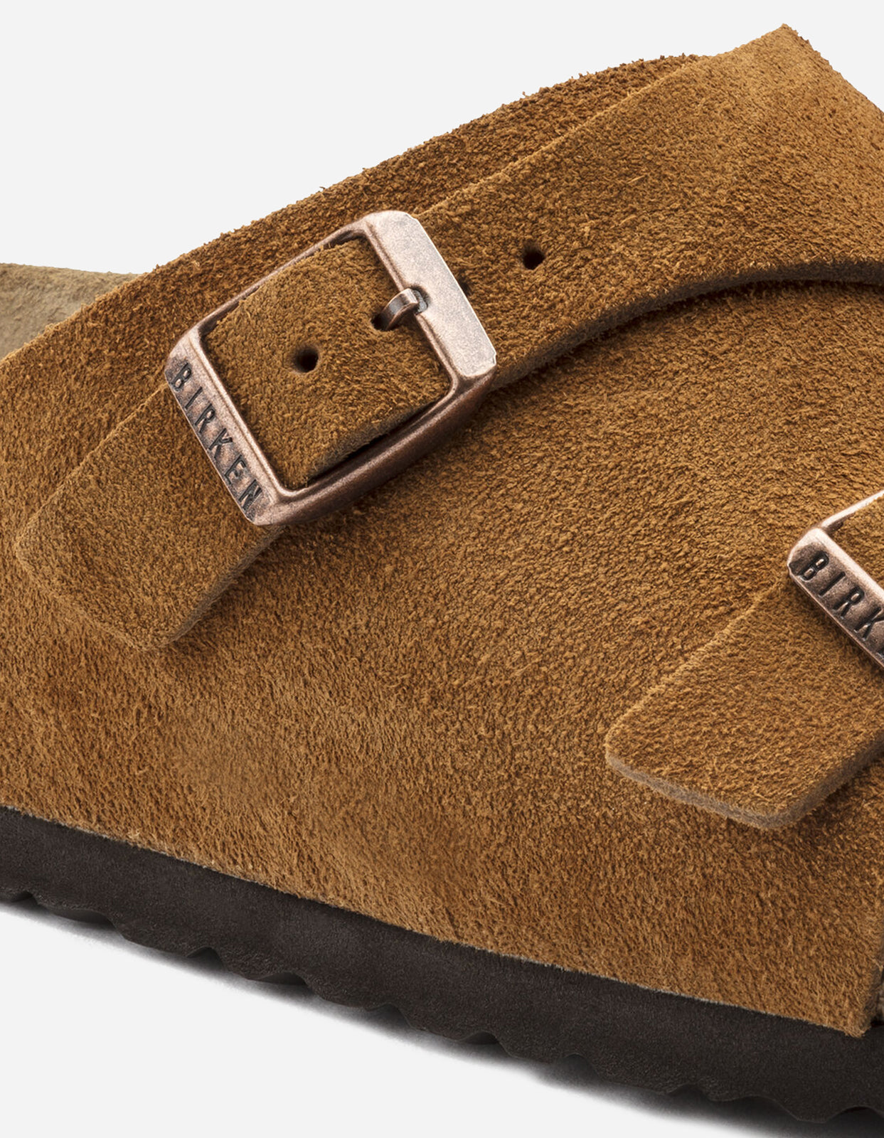 Birkenstock Zürich BS Suede Mink Sandals for Women - Comfortable Leather Footbed Slides - Perfect for Casual Wear, Travel & Summer Outfits