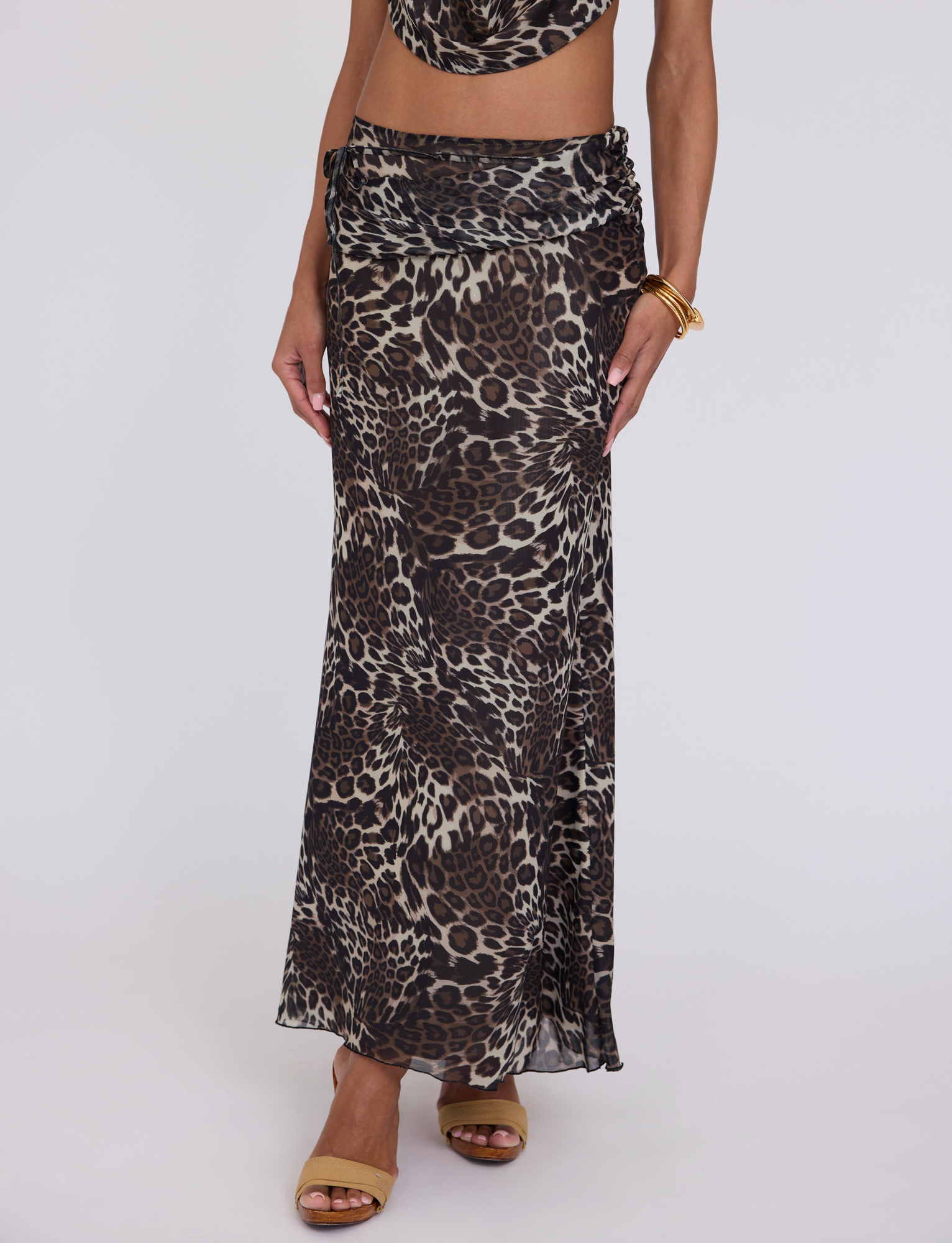 PEARL MAXI SKIRT - Leopard Print Long Skirt for Women | Boho Chic Fashion | Perfect for Beach, Vacation & Summer Outfits
