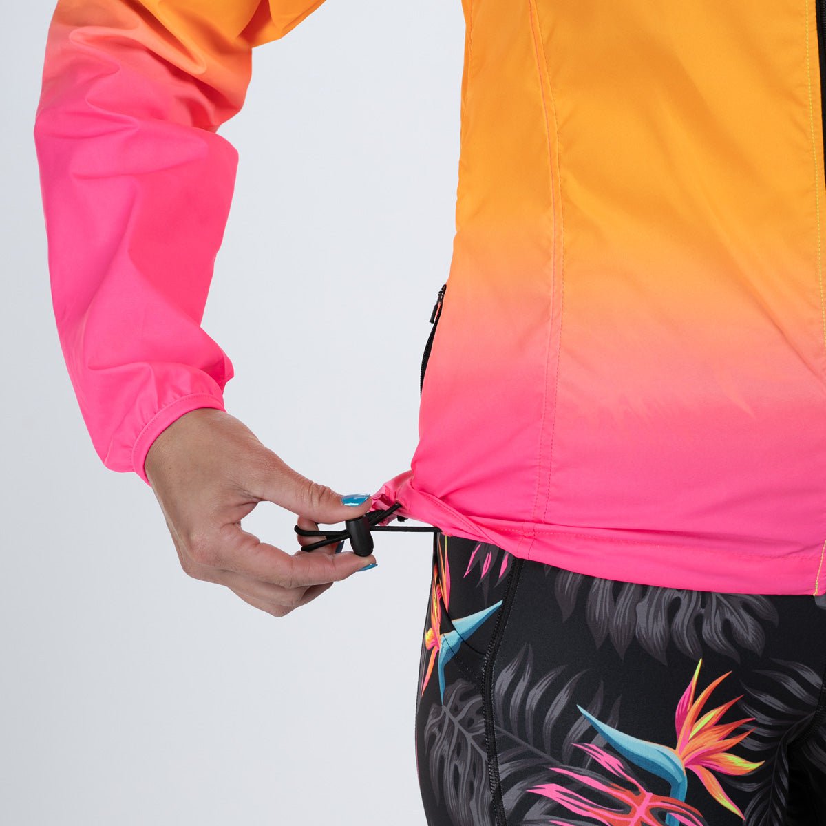 Women's Limited Run Jacket - Tropical Magic Print Lightweight Windbreaker for Running & Outdoor Activities | Perfect for Jogging, Hiking & Travel