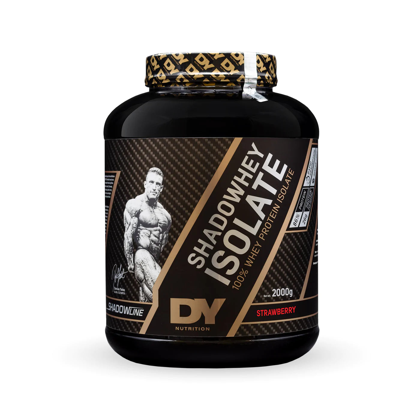 Dorian Yates DY Nutrition Shadowhey Whey Protein Isolate 2kg (4.4 lbs) - Premium Muscle Recovery & Post-Workout Supplement for Athletes & Bodybuilders