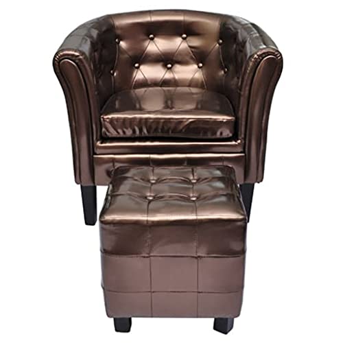Brown With Footstool