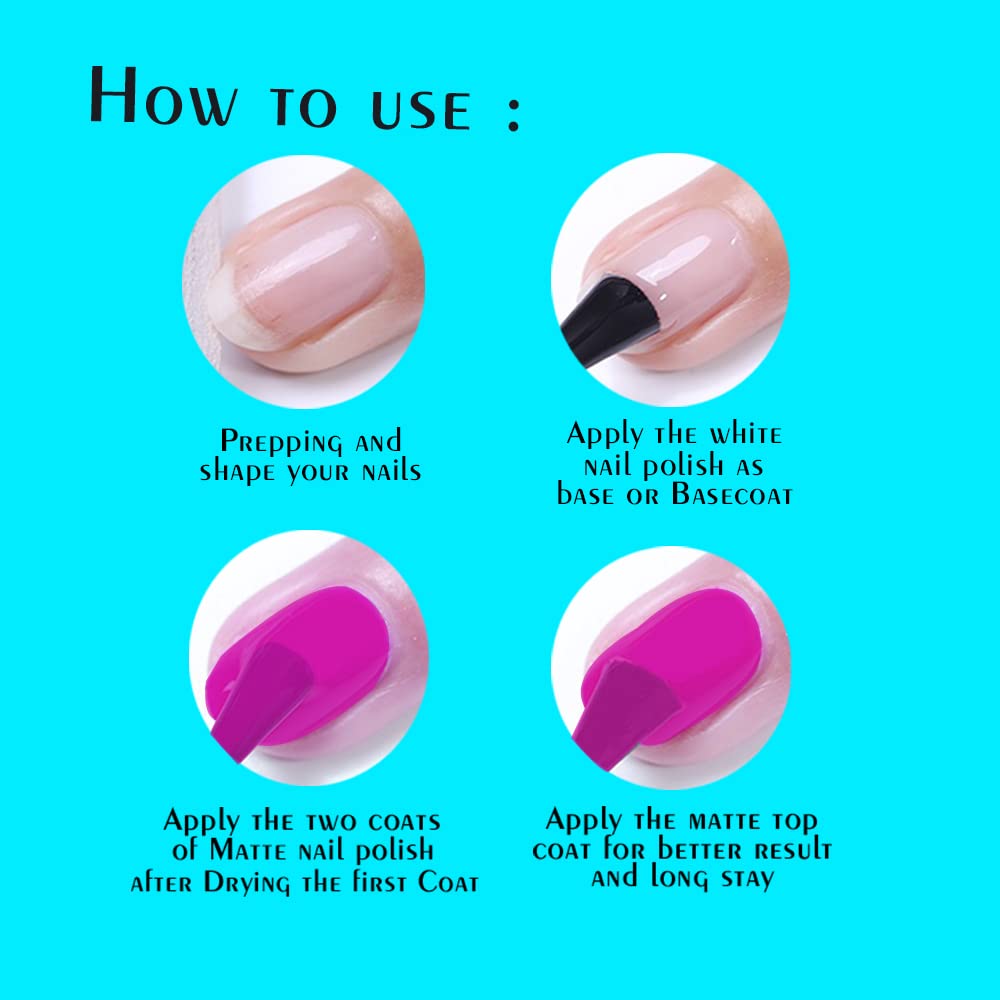 ForSure® Ice Matte Nail Polish Set - 12 Piece Multicolor Nail Paint Kit (FSMNP_08) | Long Lasting Gel Effect for Manicure, Pedicure & Nail Art | Perfect for Parties, Weddings & Everyday Wear