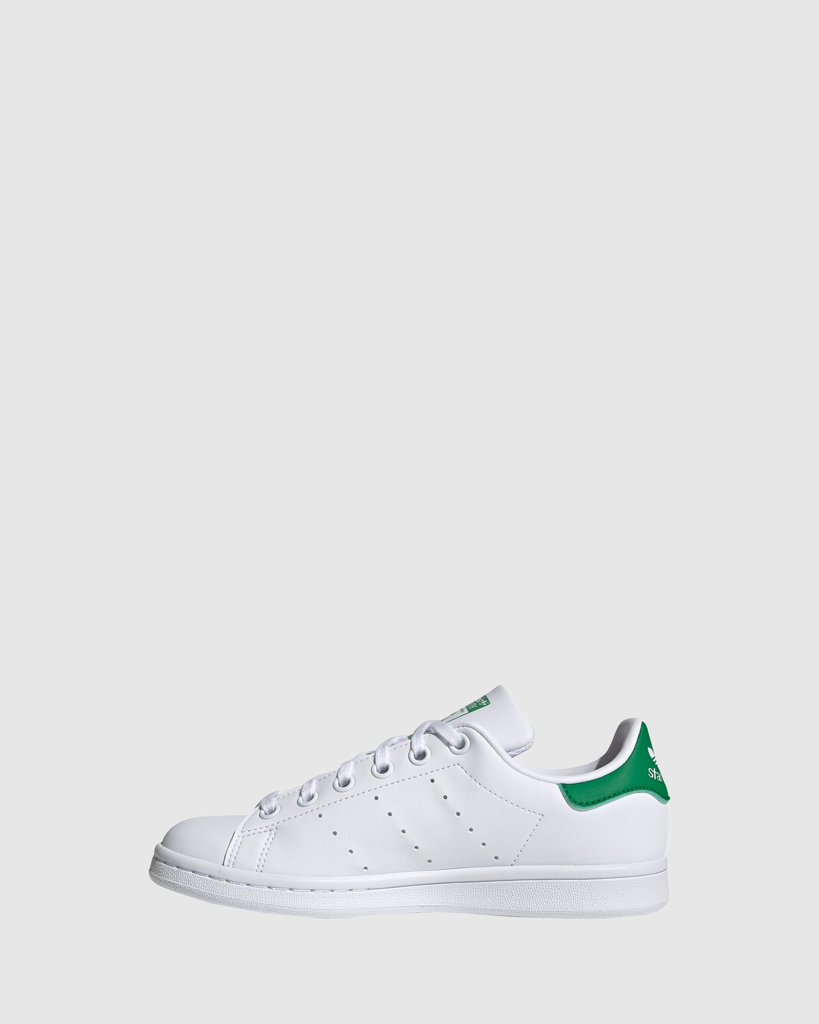 Adidas Stan Smith II White/Green Sneakers for Kids - Comfortable School Shoes for Boys & Girls - Perfect for Casual Wear, Sports & Everyday Activities