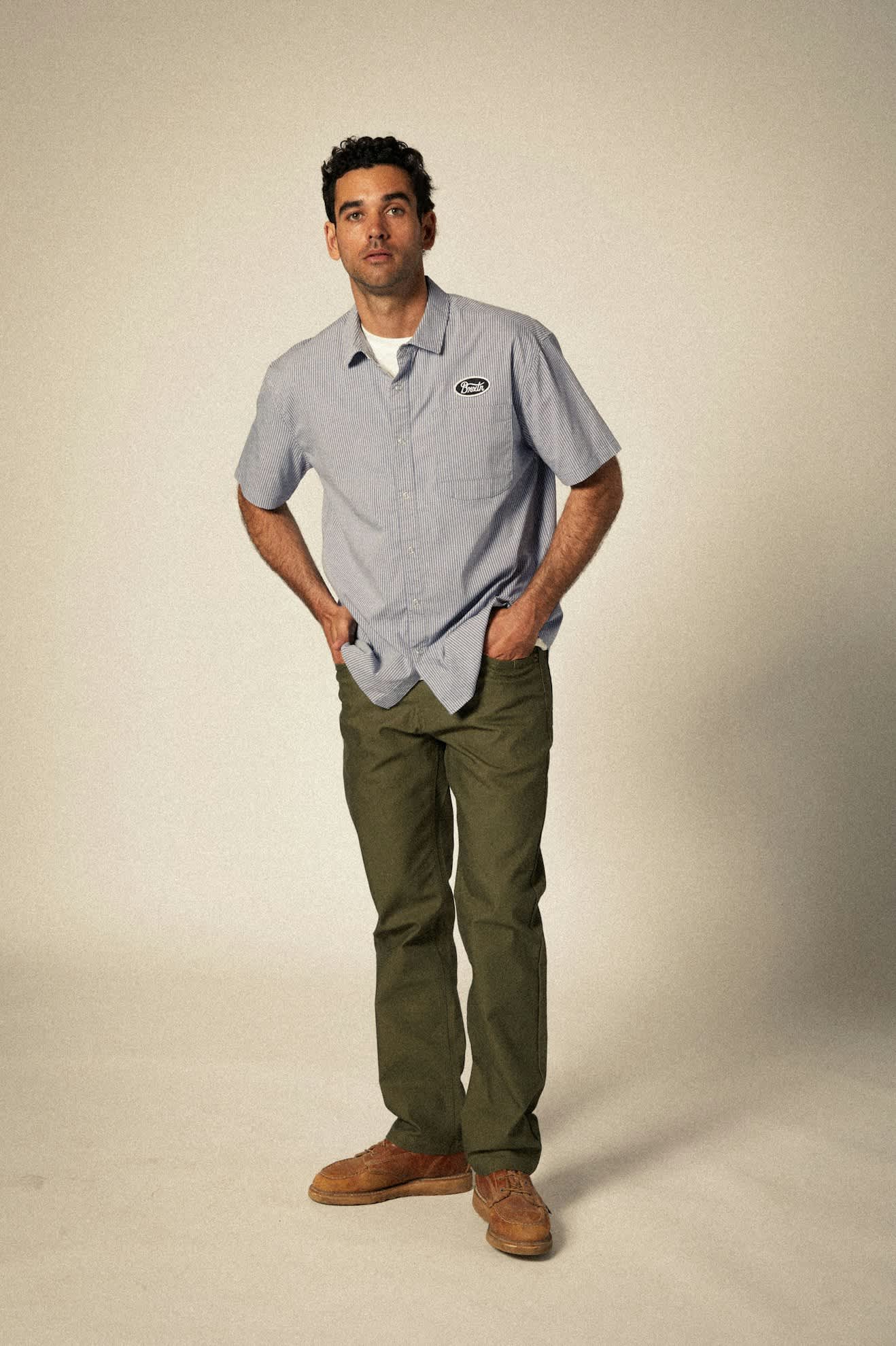 Men's 5-Pocket Stretch Work Pants - Ivy Green | Comfortable Durable Construction Pants for Builders, Carpenters & Outdoor Work