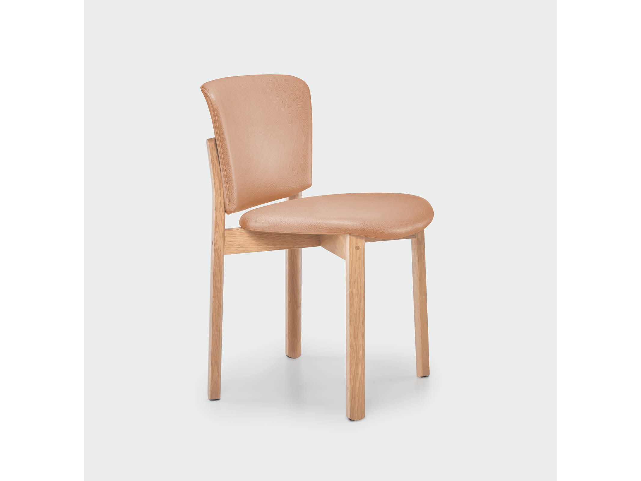 Pinta Modern Dining Chair - Mid Century Wooden Kitchen Chair with Upholstered Seat - Perfect for Dining Room, Kitchen, and Breakfast Nook