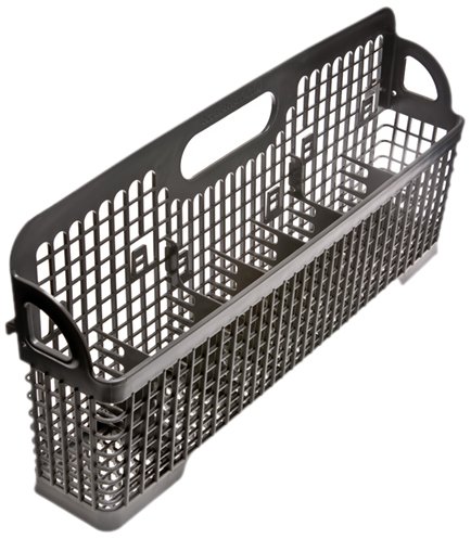 Whirlpool 8531288 Dishwasher Basket Replacement Part - Compatible with Select Whirlpool, Maytag, KitchenAid Models - Durable Stainless Steel Silverware Holder for Silverware, Utensils, Cutlery Organization - Perfect for Kitchen, Restaurant, Dishwasher Rack Replacement