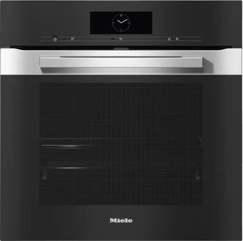 Miele 60cm Built-In Oven H7860 BP PureLine CleanSteel Pyrolytic Self-Cleaning Oven - Perfect for Modern Kitchens & Professional Baking