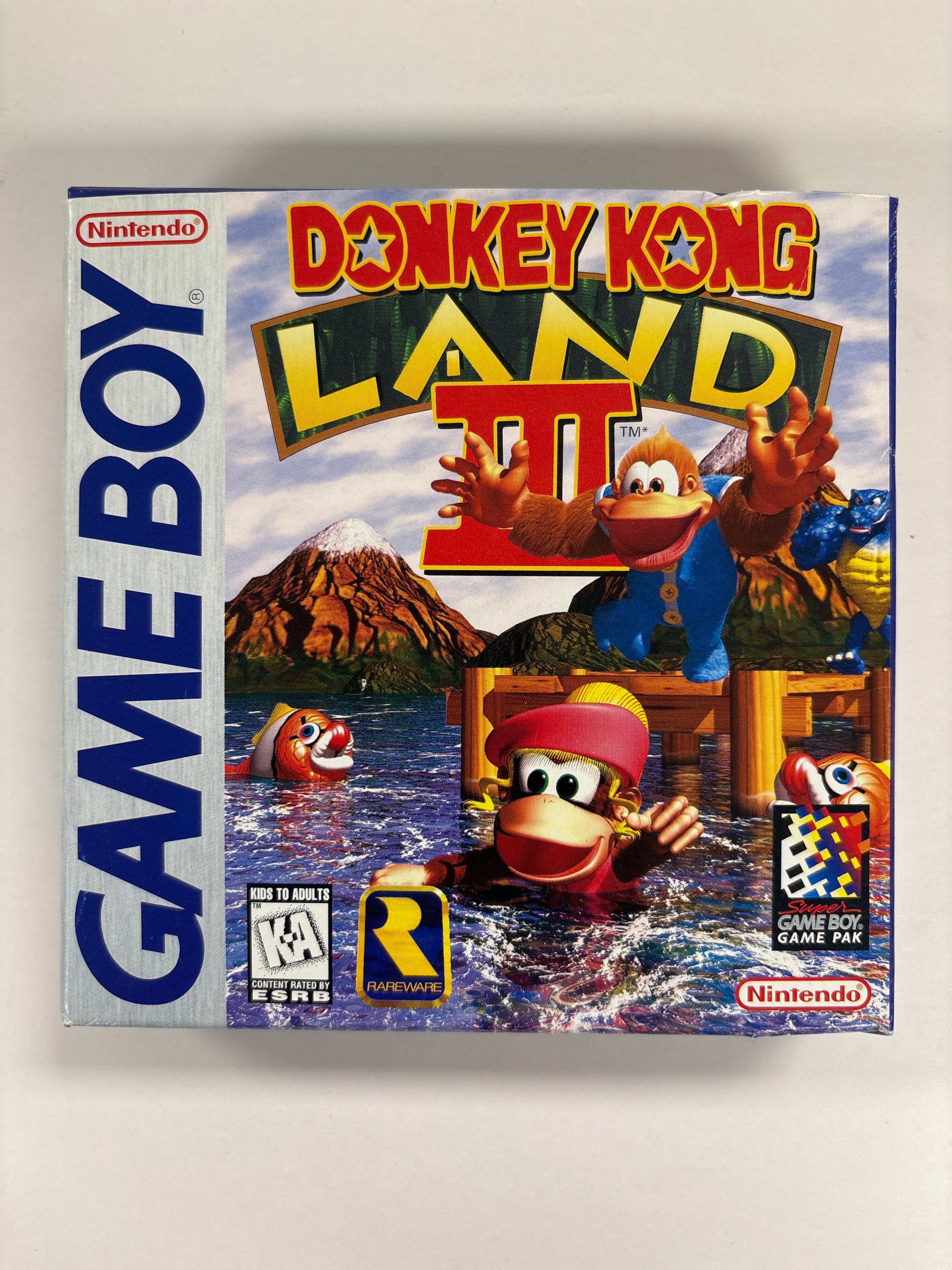 Donkey Kong Land III Game Boy Box & Manuals Only (No Game Included) - Perfect for Collectors & Retro Gaming Enthusiasts
