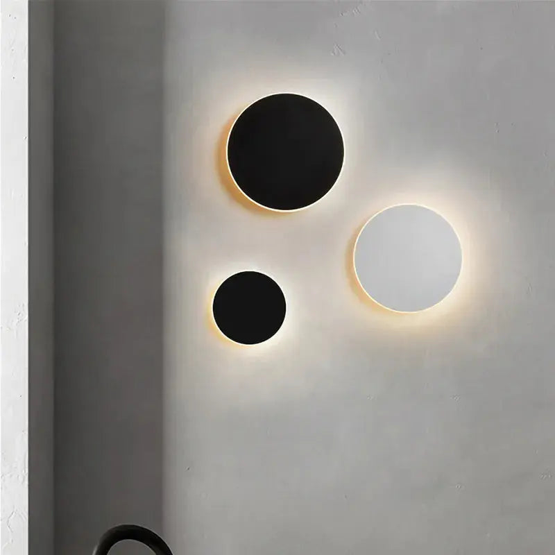 Yumi Modern Round Wall Light - Sleek LED Sconce for Living Room, Bedroom & Hallway - Energy Efficient Indoor Lighting Fixture