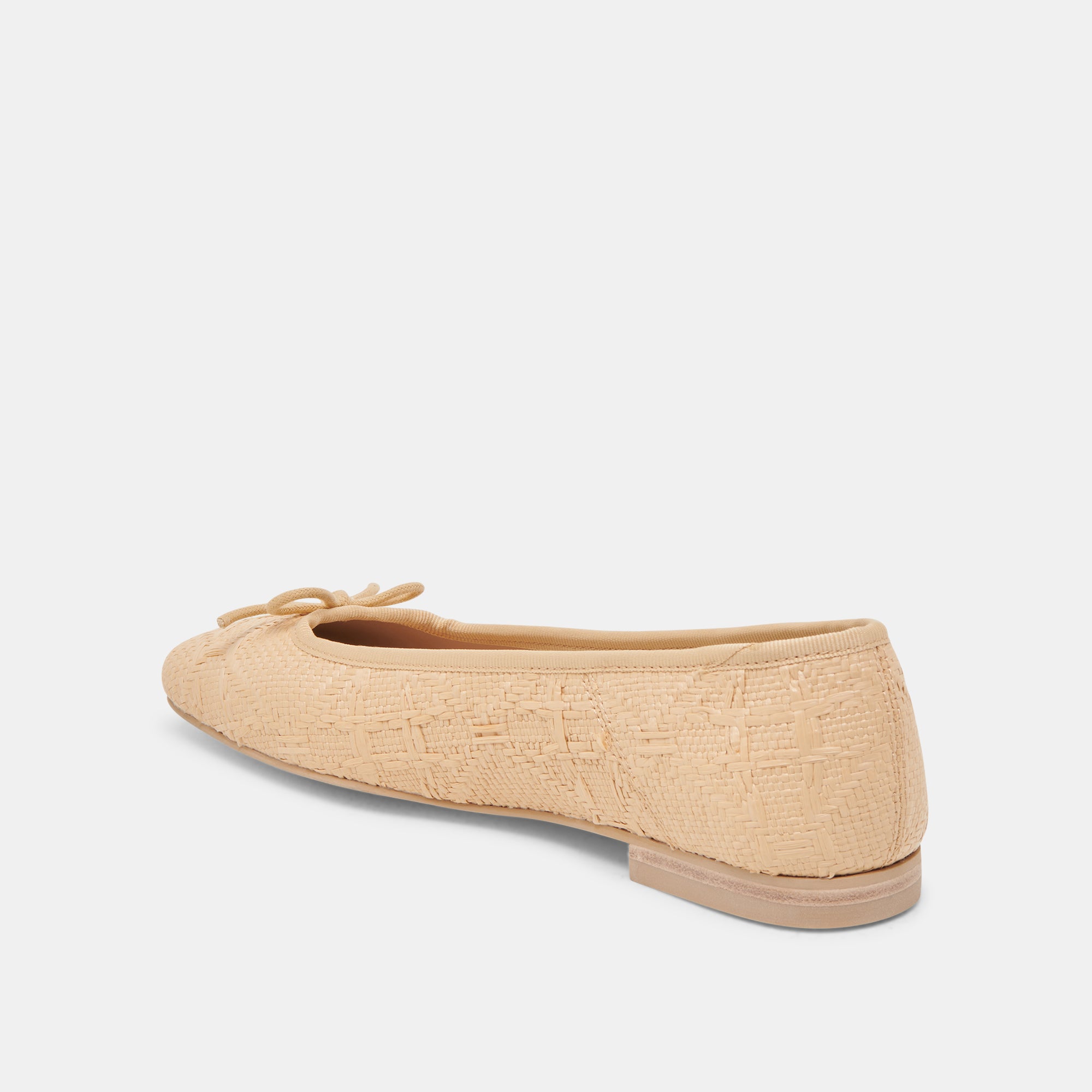 ANISA Women's Ballet Flats - Lightweight Natural Woven Raffia Shoes for Women | Comfortable Casual Slip-On Flats for Walking, Work & Summer Outfits