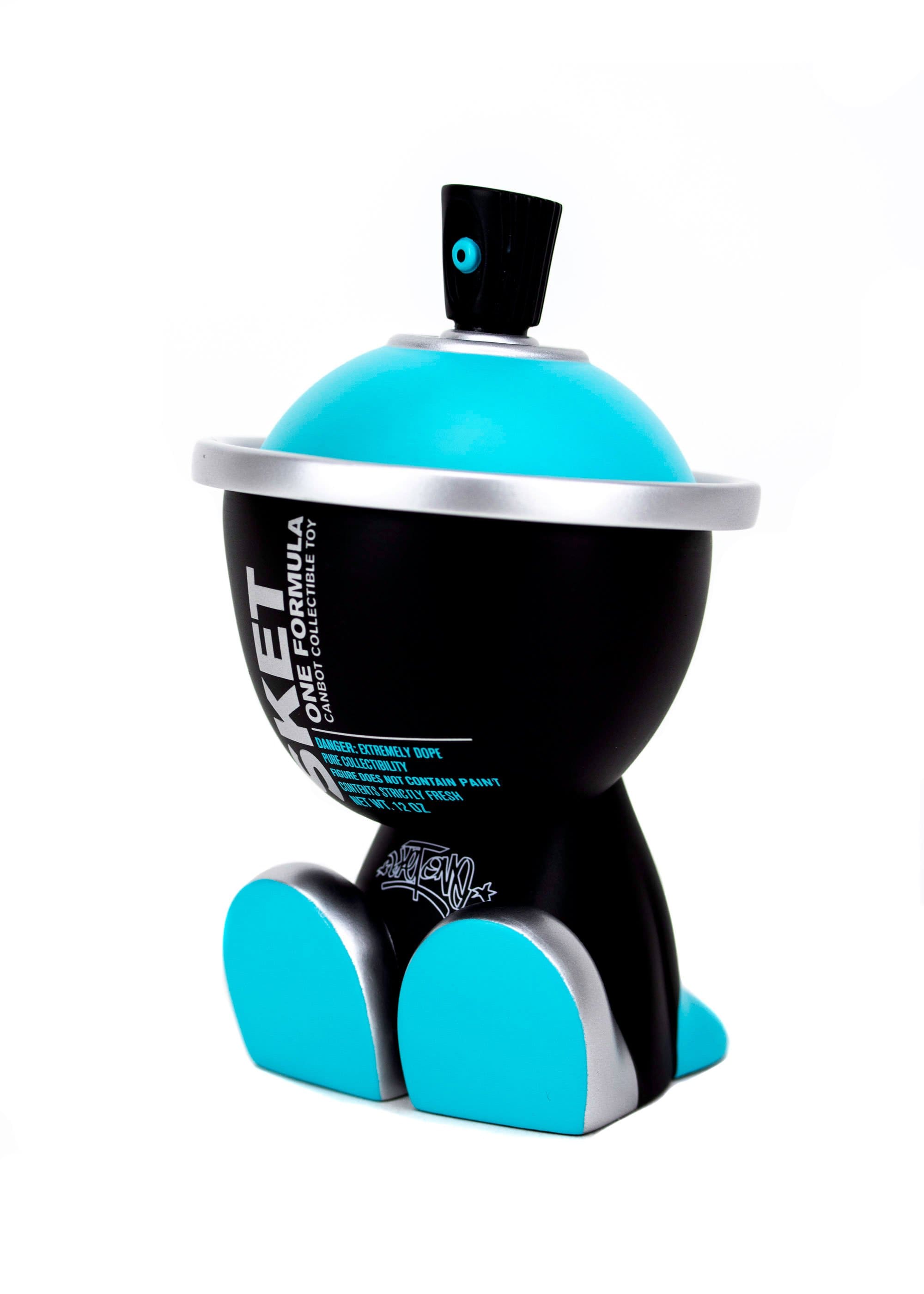 Sket One Cyan Formula Canbot by Clutter - Premium Collectible Street Art Toy for Home & Office Decor - Perfect for Urban Art Lovers and Collectors