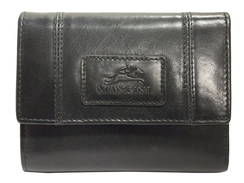 Mancini CASABLANCA Women's RFID Blocking Small Clutch Wallet - Secure & Stylish for Evening Parties, Travel & Daily Use