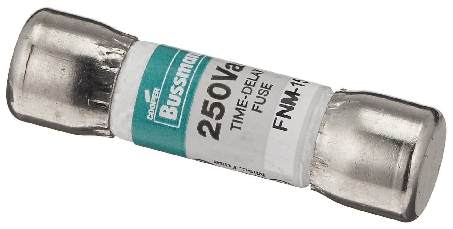 Cooper Bussmann BP/FNM-15 125V Fuse 2-Pack for Home Appliances