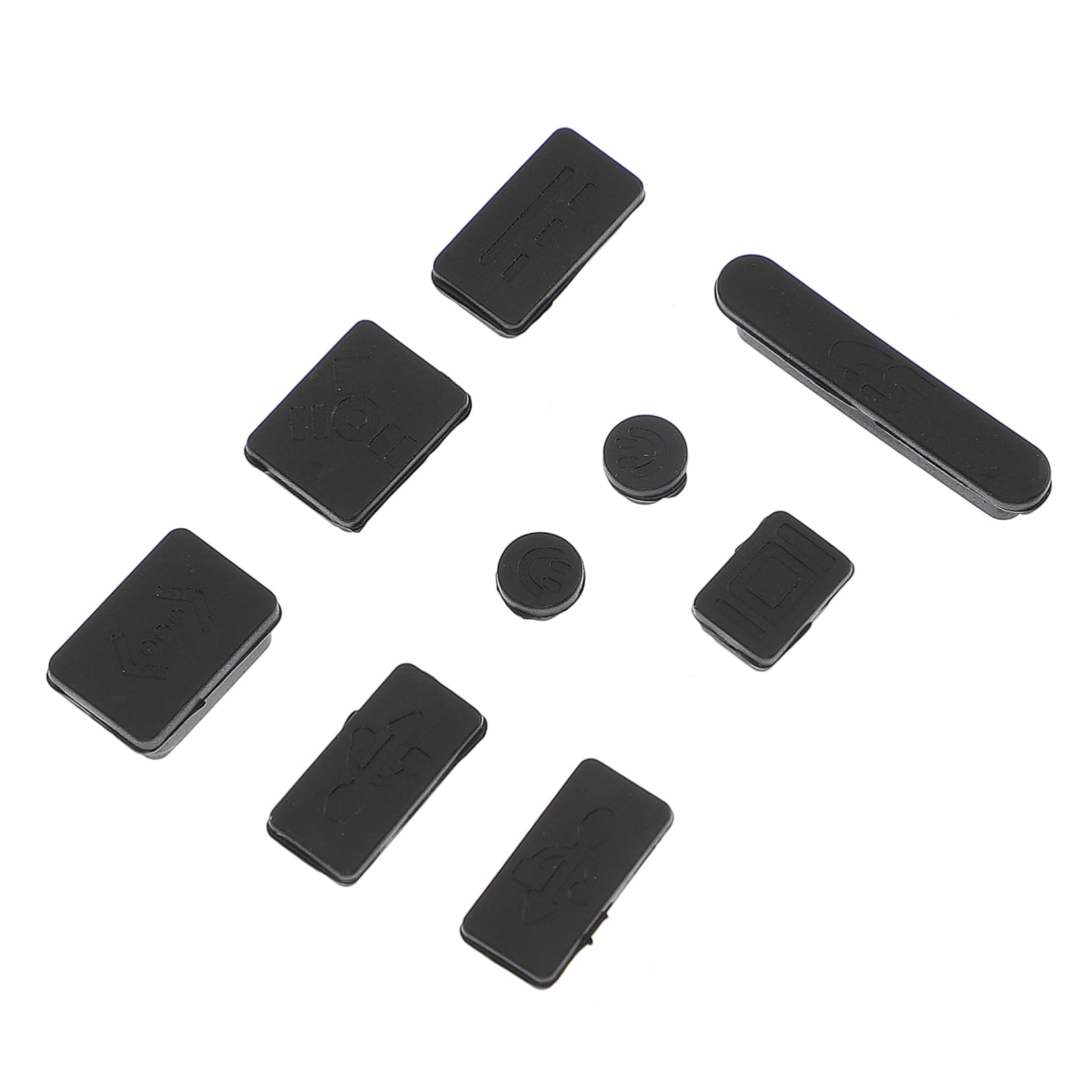 BESTonZON 5-Pack Silicone Dust Plugs for Laptop Ports - Universal Anti-Dust Covers for MacBook, Notebook & Computer Ports - Durable Anti-Blocking Protection for USB, HDMI & Charging Ports - Perfect for Home, Office & Travel Use