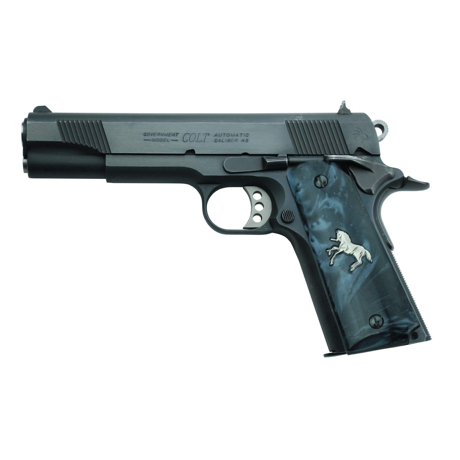 Premium Pearl Altamont 1911 Grips - Full Size Ambidextrous Safety Compatible with Most Commander, Standard & Government 1911 Models - Handcrafted in USA - Perfect for Competitive Shooting, Concealed Carry & Firearm Customization
